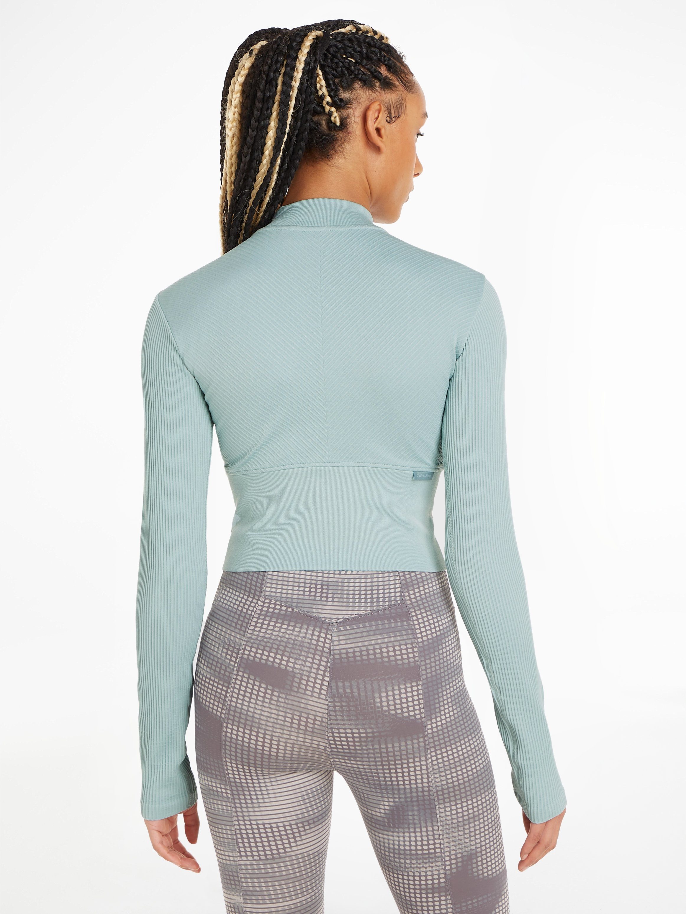 Calvin Klein Performance Trui met staande kraag WO - Seamless Full Zip Jacket