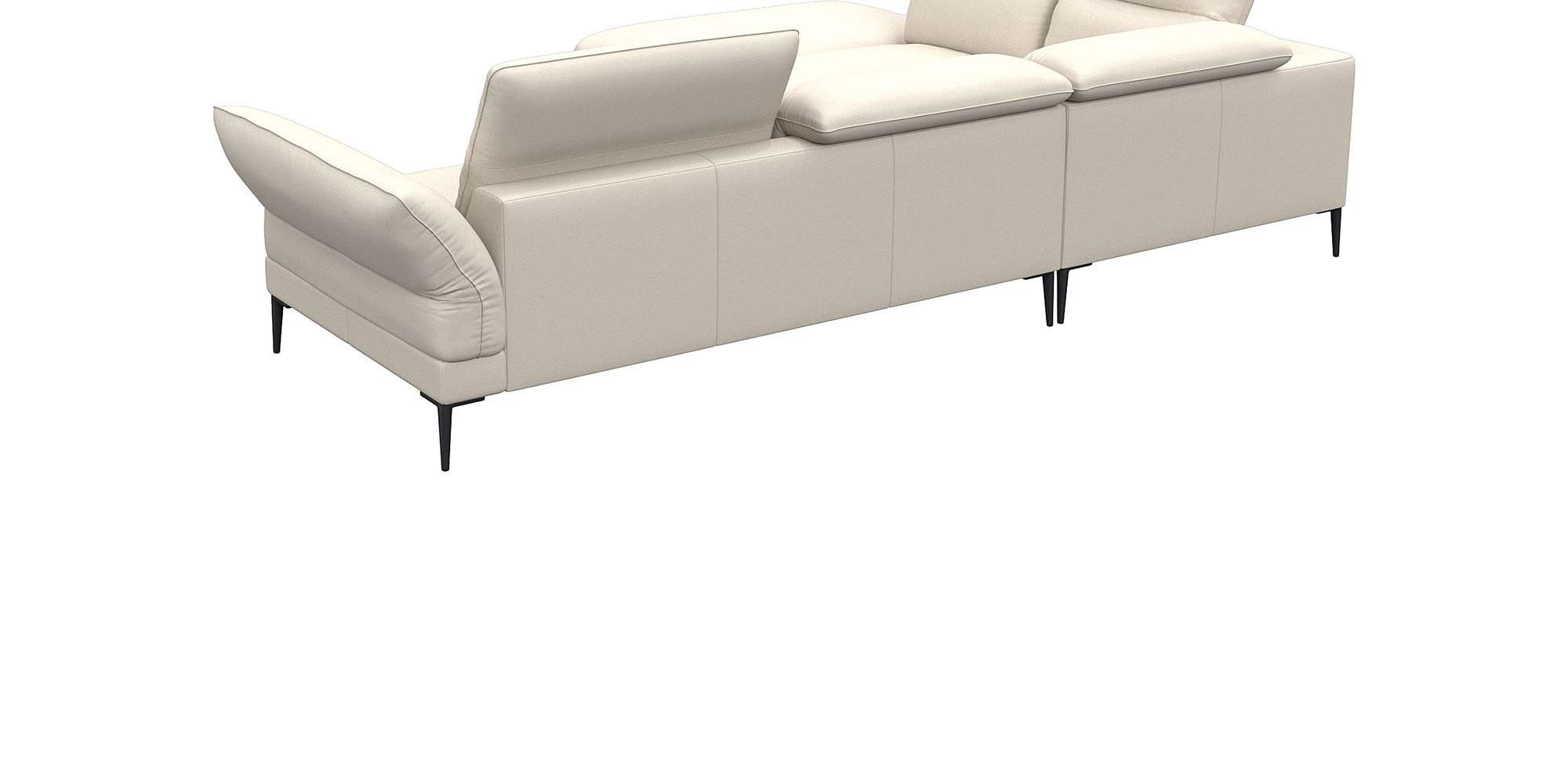 FLEXLUX Hoekbank Salino, functie-sofa met ottomane, relaxsofa, hoekbank Bank met arm- en hoofdeinde verstellingen, koudschuim & staalgolven