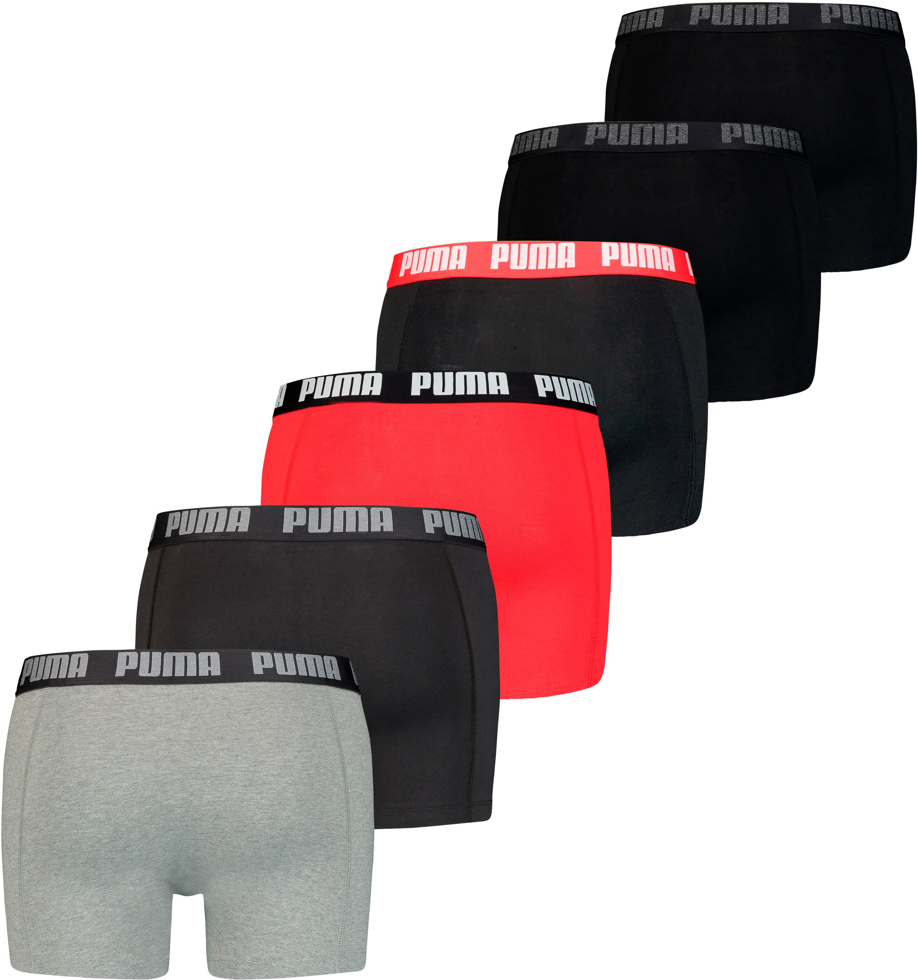 PUMA Boxershort met comfortabele tailleband (6 stuks Set van 6)