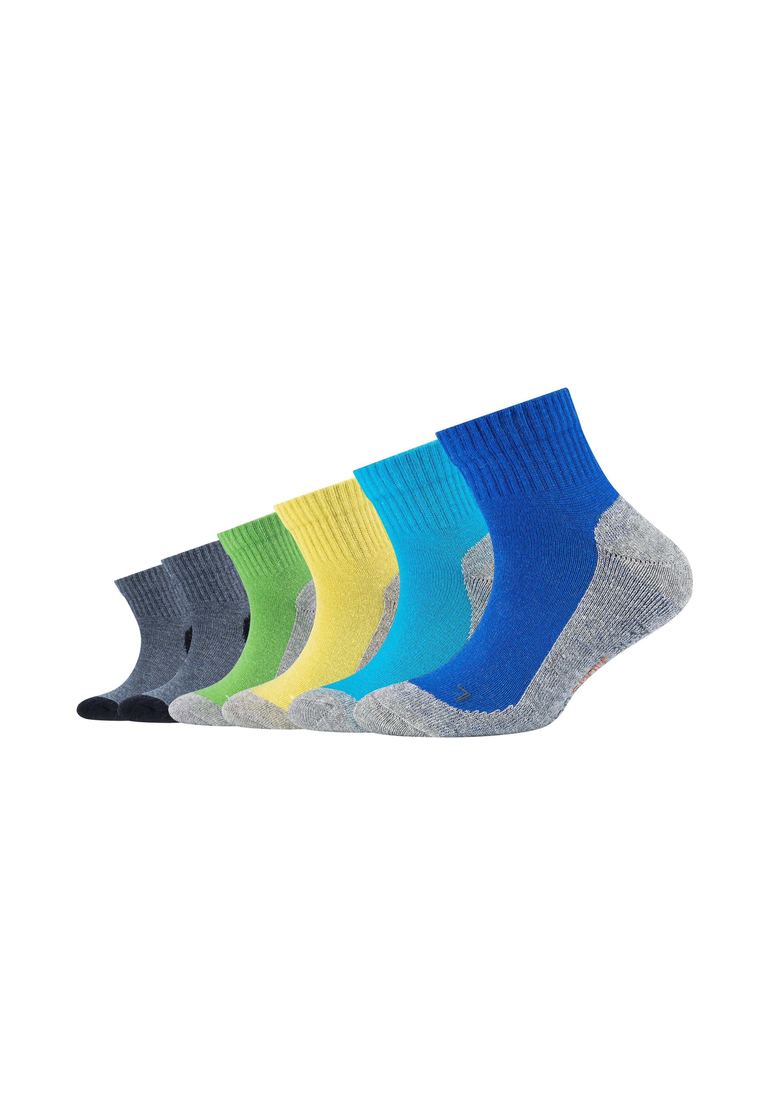 Camano Functionele sokken Function met vochtregulerende functionele vezels (Set van 6) meisjes sokken maat 27 (30) blauw