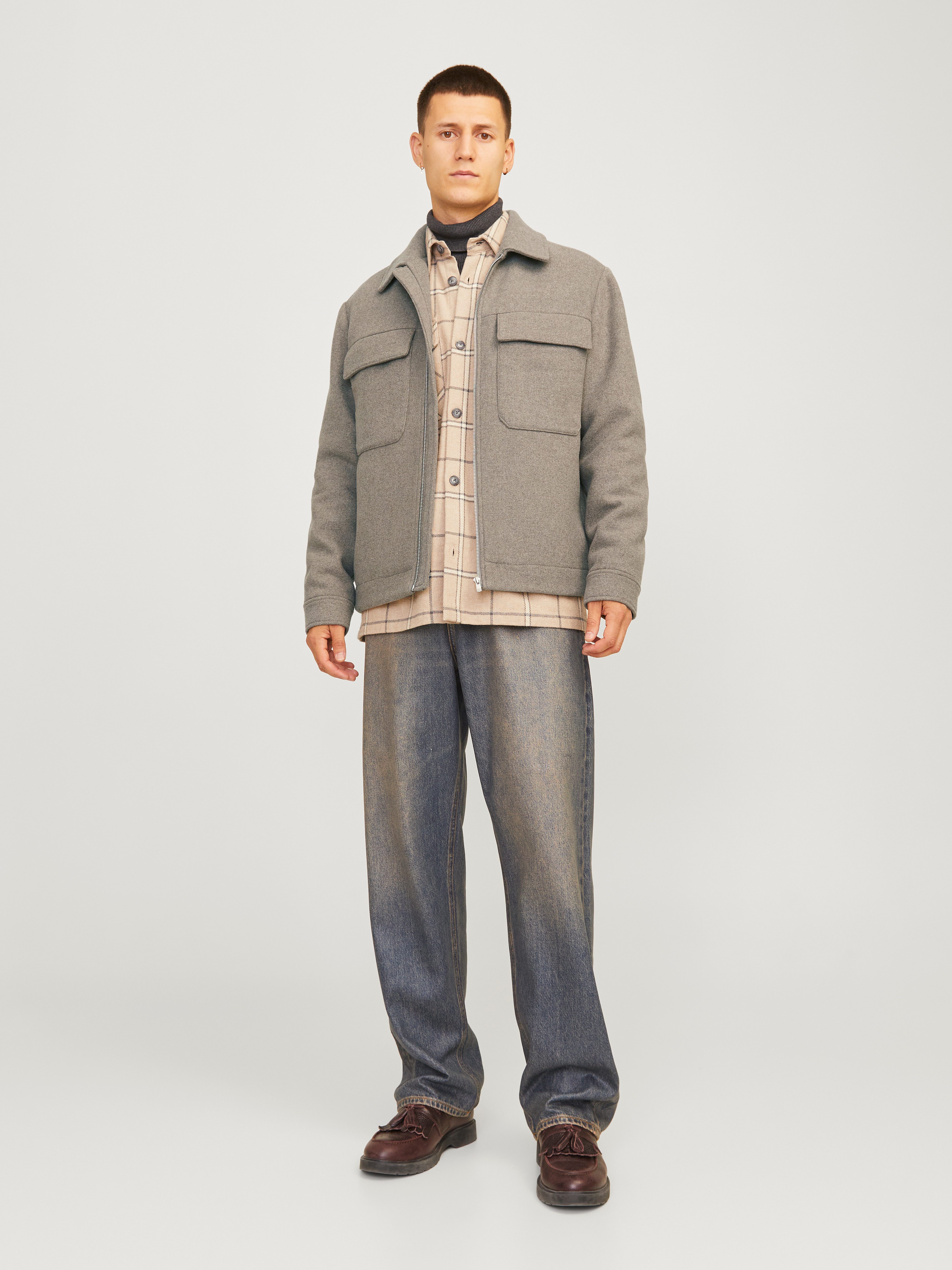 Jack & Jones Wollen jack JPRBLURUSSEL WOOL BLEND JACKET SN