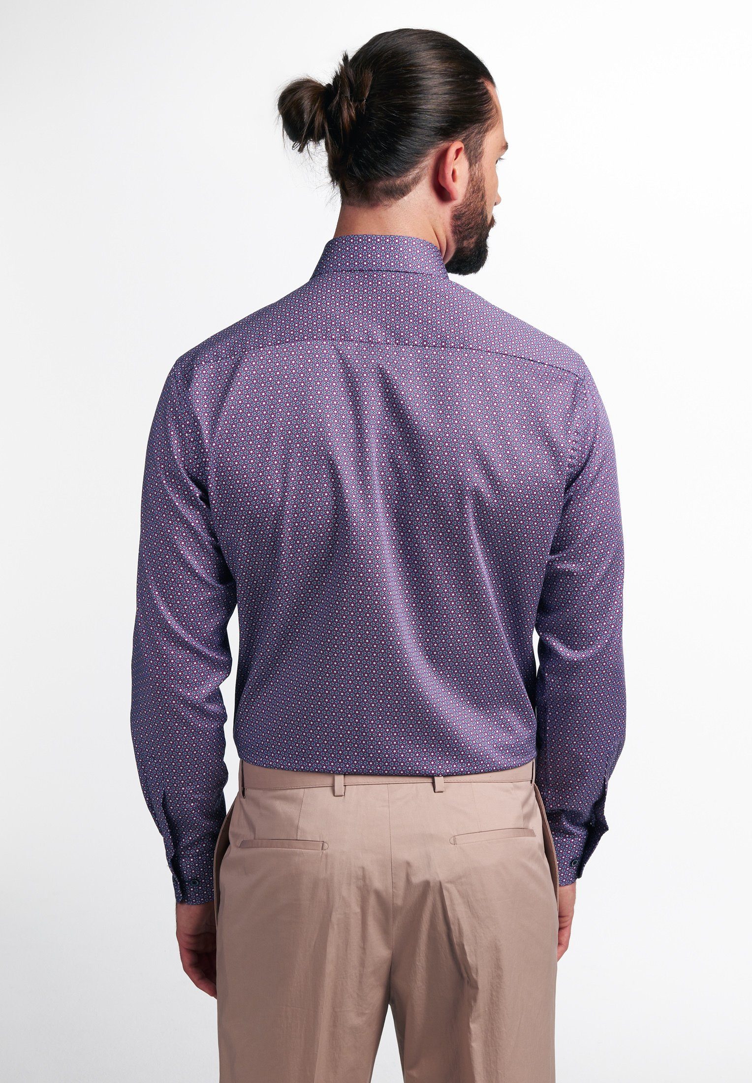 Eterna Overhemd met lange mouwen MODERN FIT NON IRON (strijkvrij)