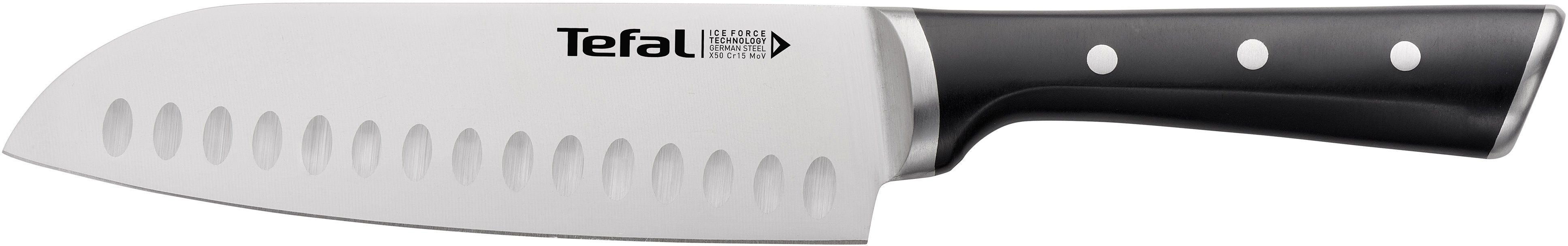 Tefal Santokumes Ice Force Roestvrij staal, duurzame prestaties, handbescherming, ijsverharding, zwart (1-delig)