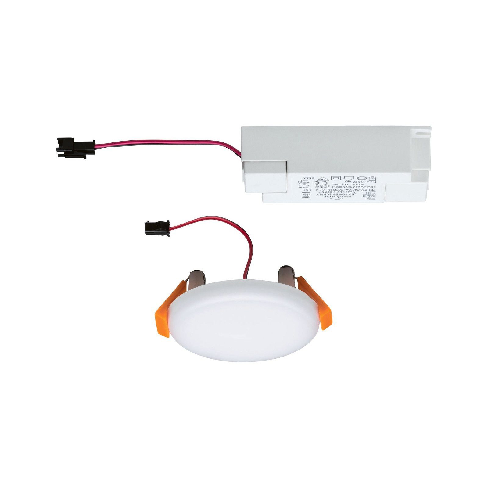 Paulmann Ledinbouwlamp VariFit Veluna IP44 rond 75mm 4,5W 400lm 4000K Satin (1 stuk)
