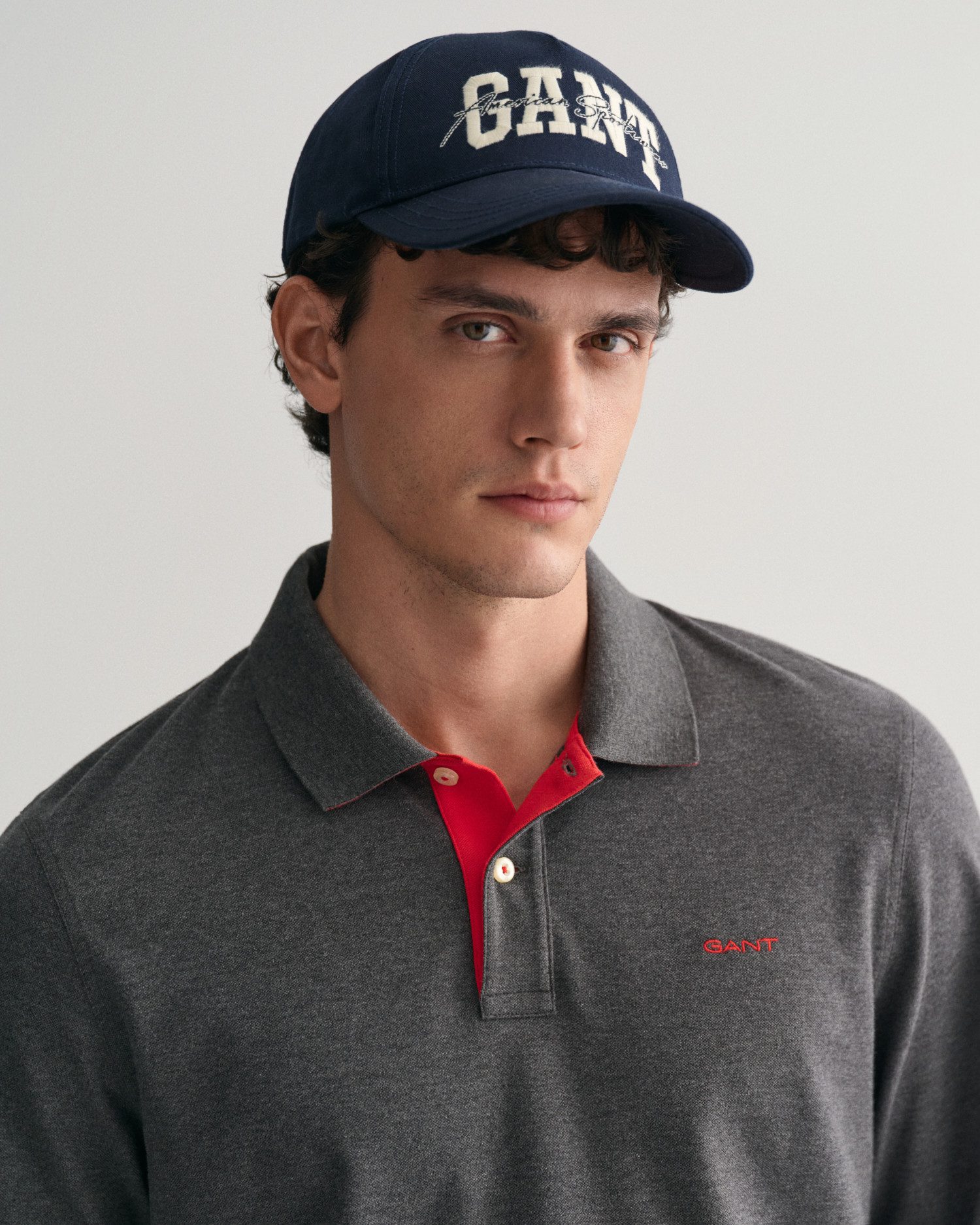 Gant Poloshirt REG CONTRAST PIQUE LS POLO met contrastkleurige inzetten