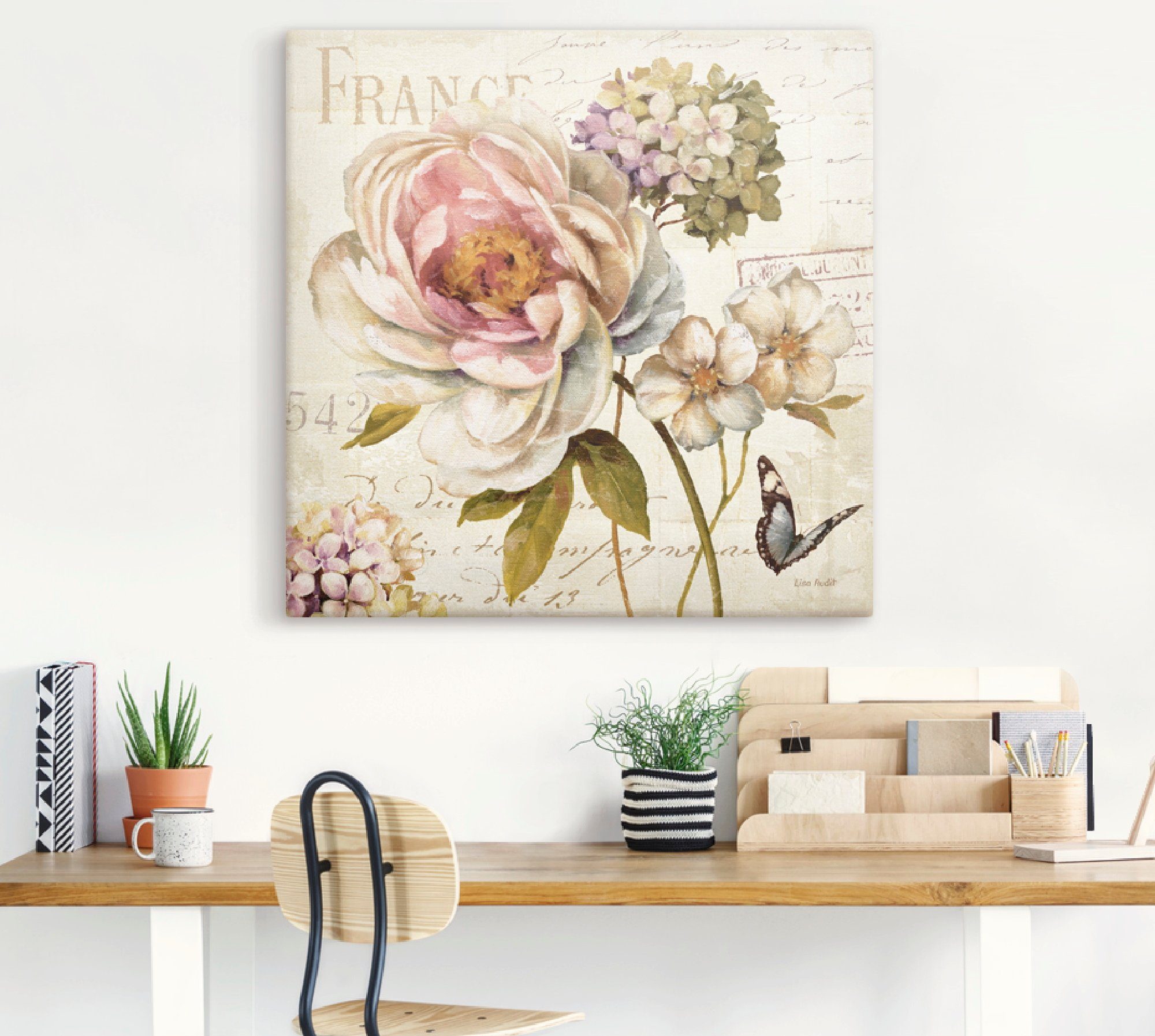 Artland Artprint Bloemen III als artprint op linnen, poster in verschillende formaten maten