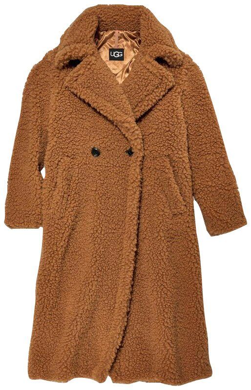 UGG Lange jas van imitatiebont W GERTRUDE LONG TEDDY COAT