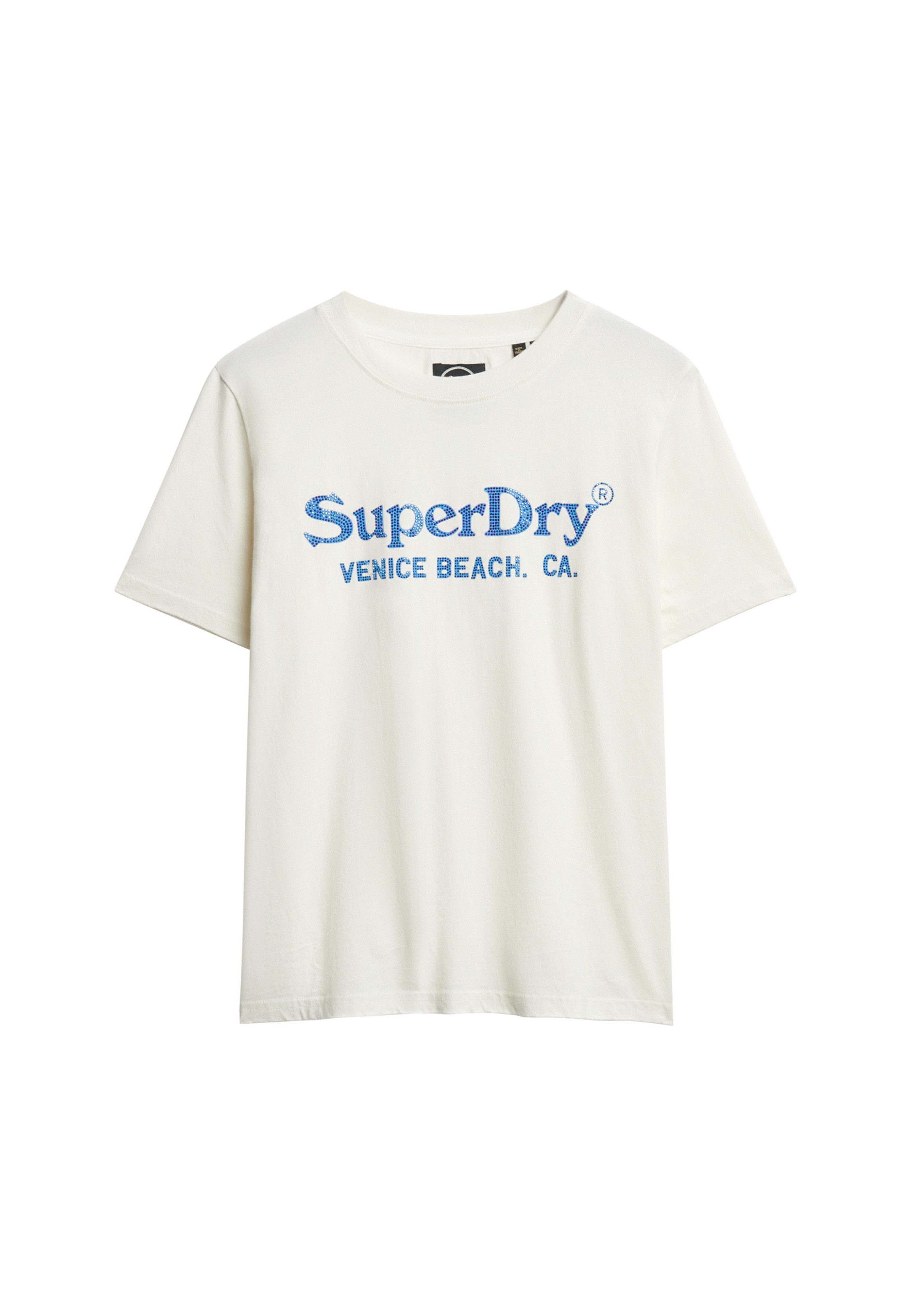 Superdry Shirt met korte mouwen VENUE METALLIC RELAXED TEE