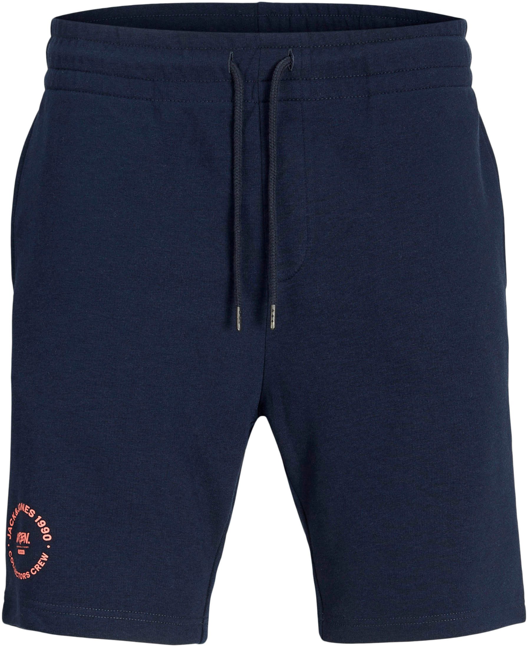 Jack & Jones PlusSize Sweatshort JPSTGORDON JJSIMON SWEAT SHORTS NA PLS heren sportshorts maat 48 blauw