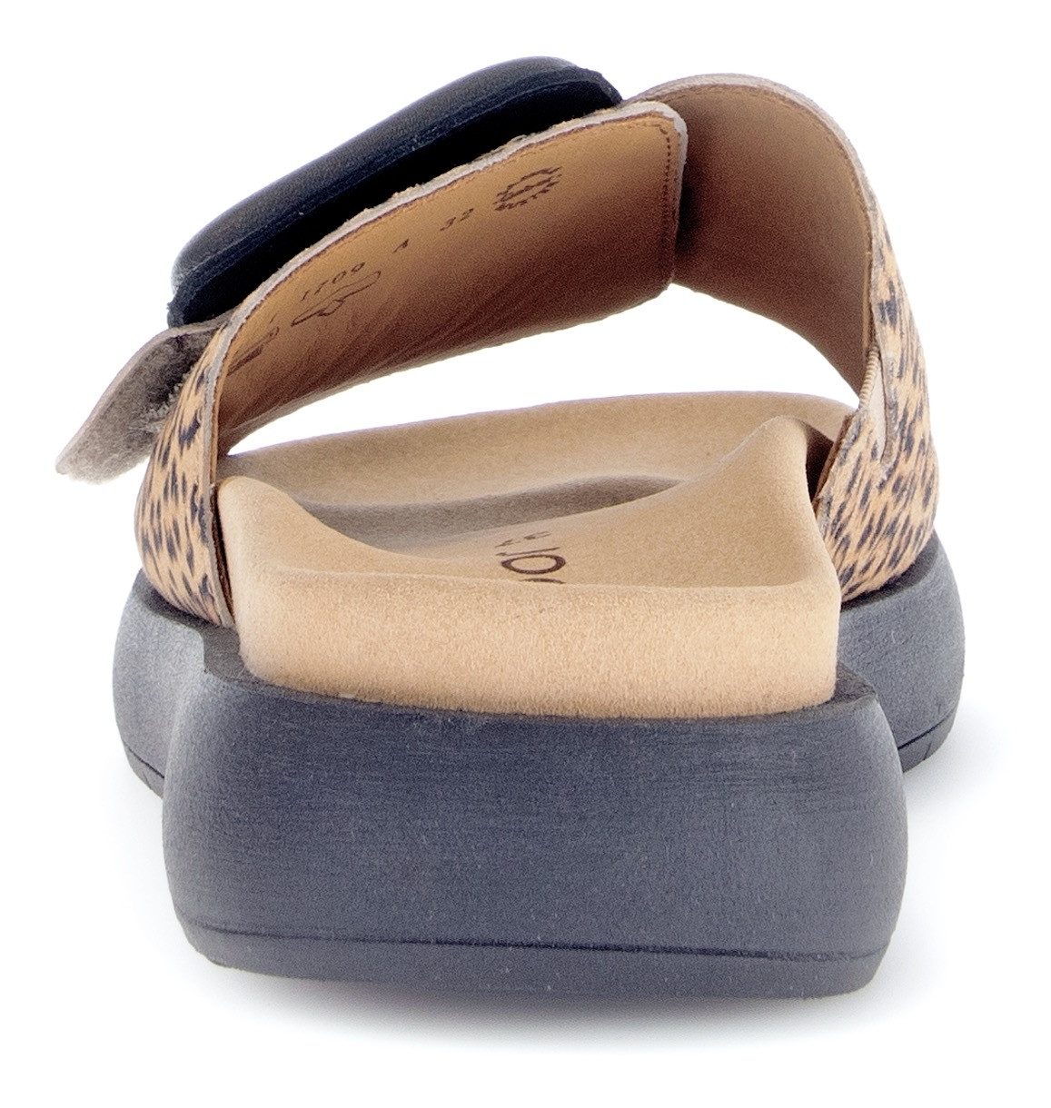 Gabor Slippers , plateau, zomerschoen, slippers met grote decoratieve gesp