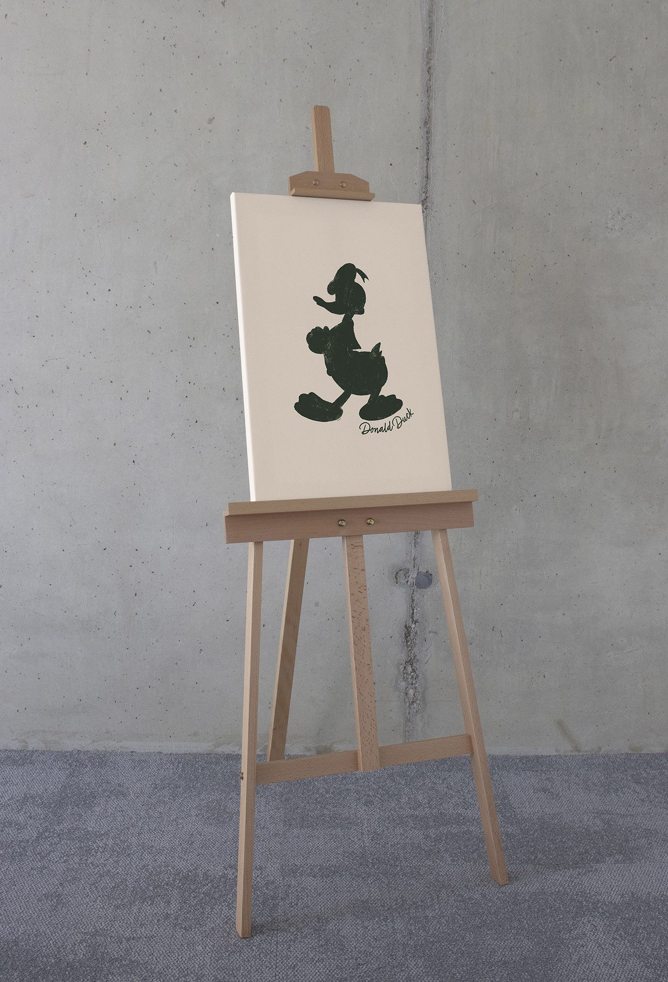 Komar Artprint op linnen Disney Donald Duck Stamp 400 x 260 cm (breedte x hoogte) - behang, vlies, woonkamer, slaapkamer (set)