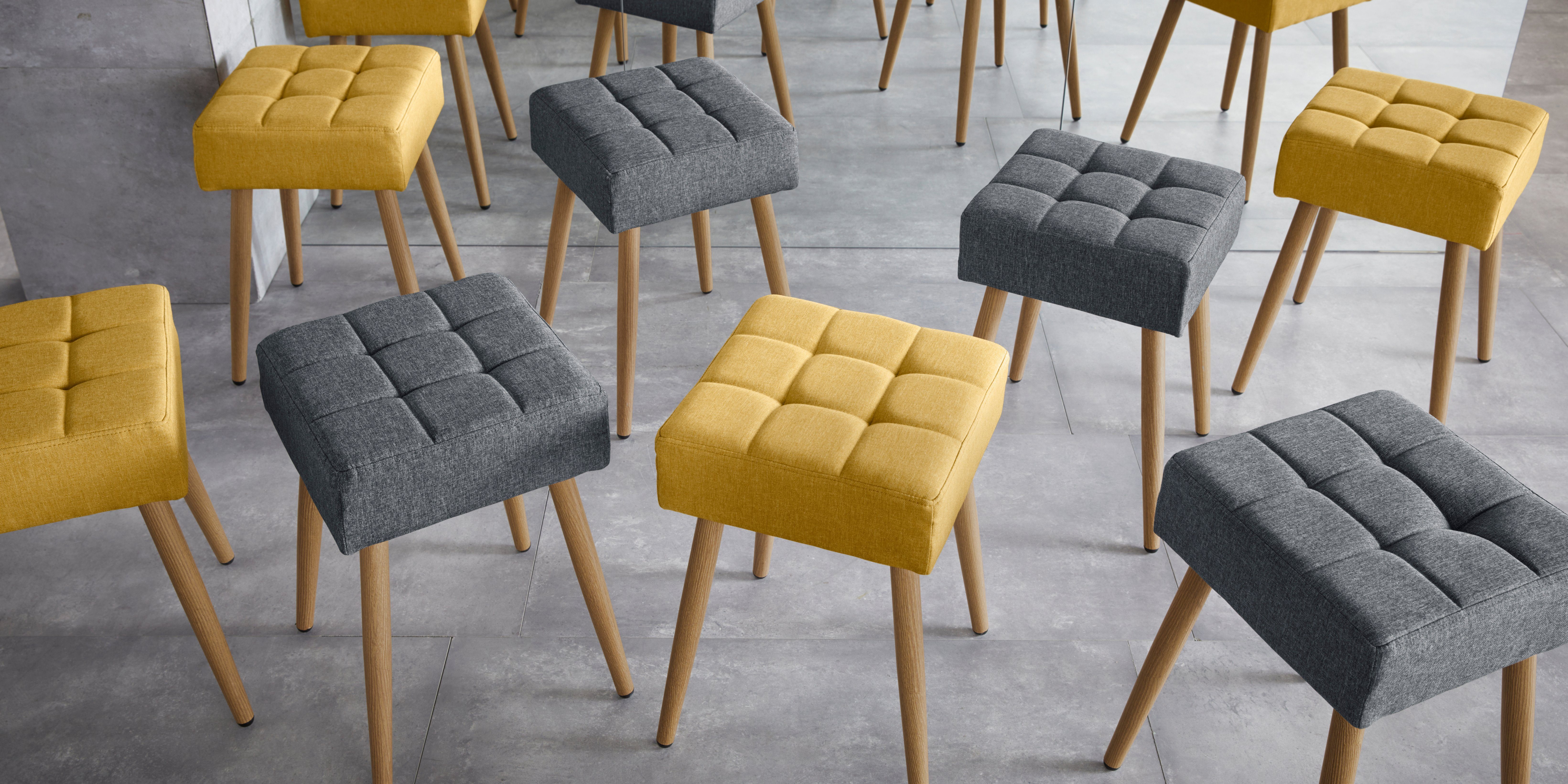 INOSIGN Hocker Louise vierkante zitting in 32 cm (1 stuk)