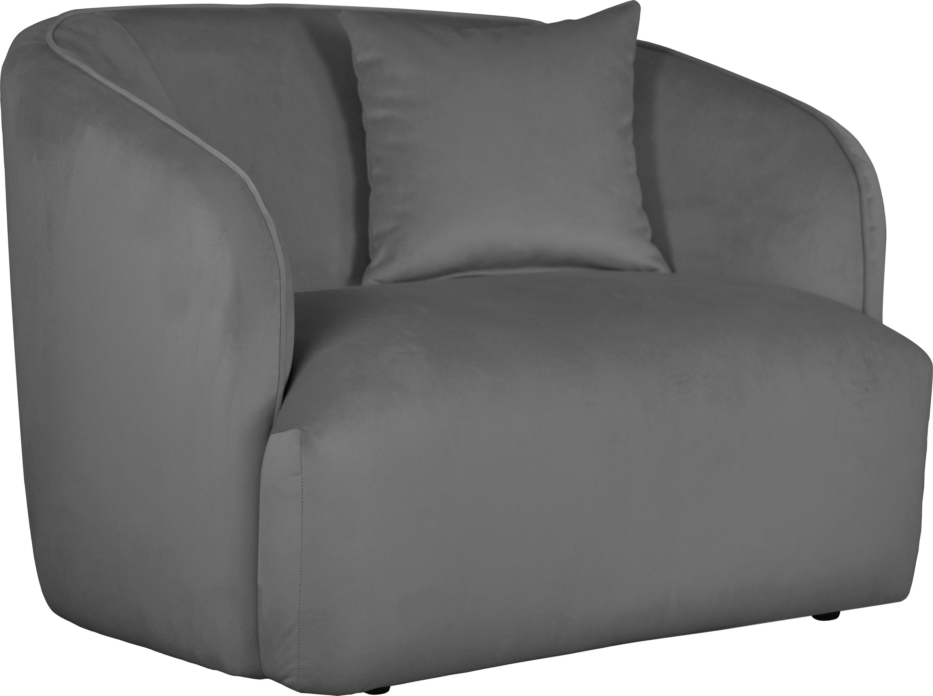 andas Fauteuil Kreukelzone ook met bouclé-bekleding