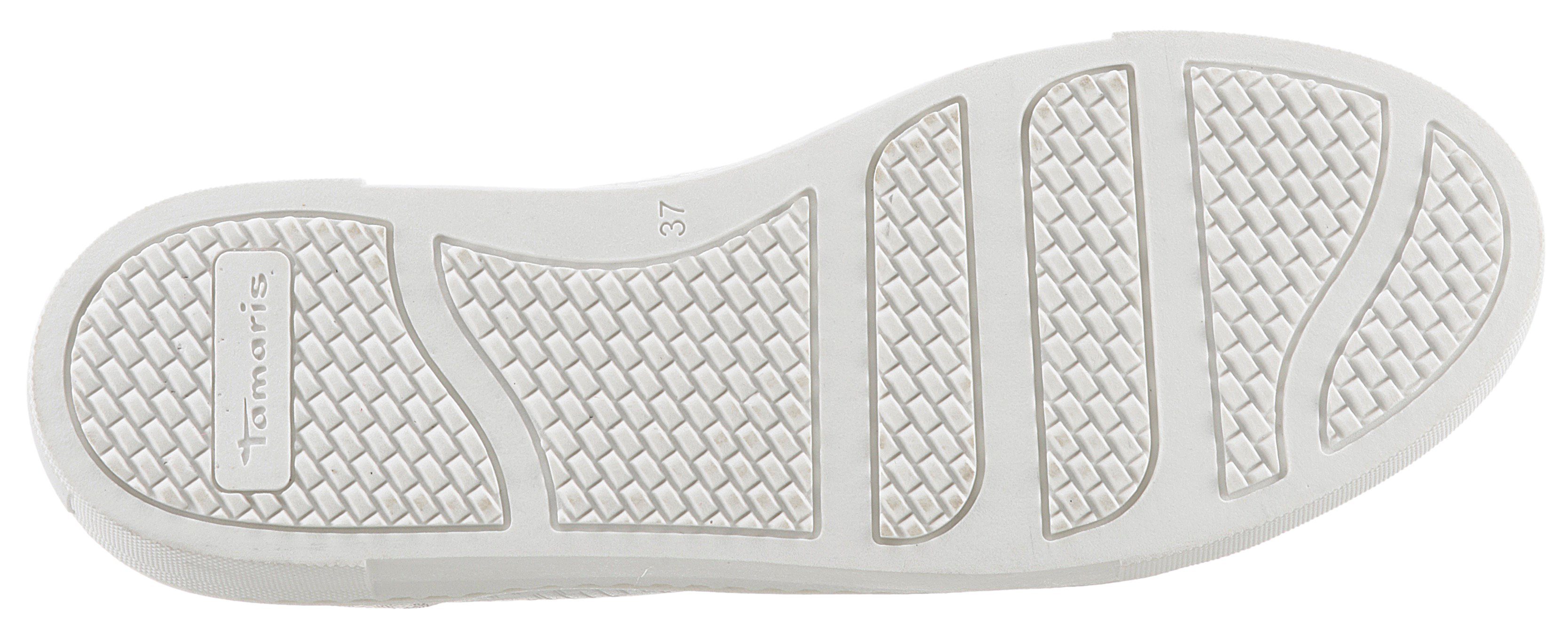 Tamaris Plateausneakers vrijetijdsschoen, lage schoen, veterschoen in vegan uitvoering