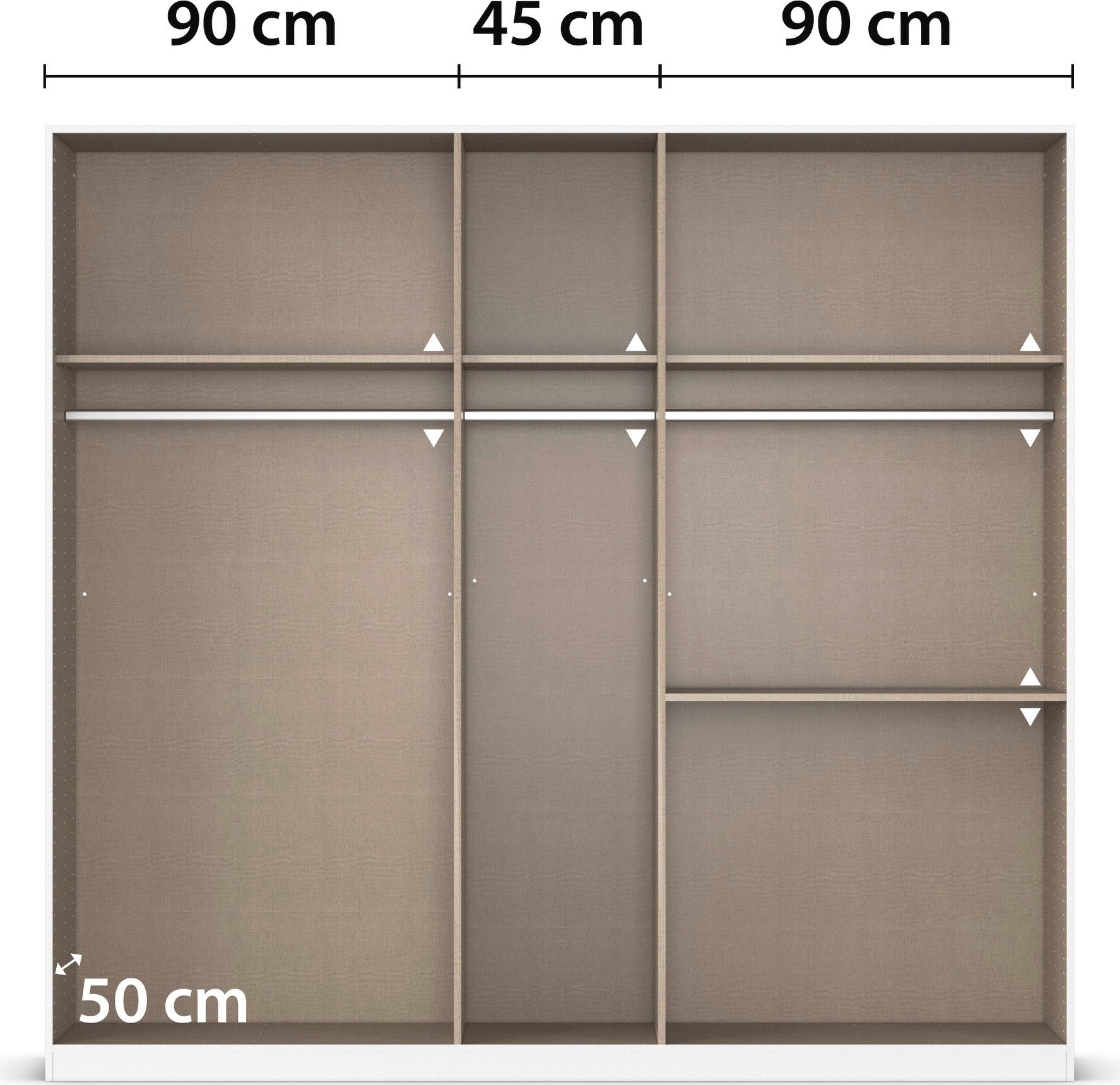 rauch Draaideurkast Kledingkast Kast Garderobe Slaapkamerkast PADUA volledig gemonteerde spiegeldeuren, twee grote lades made in germany