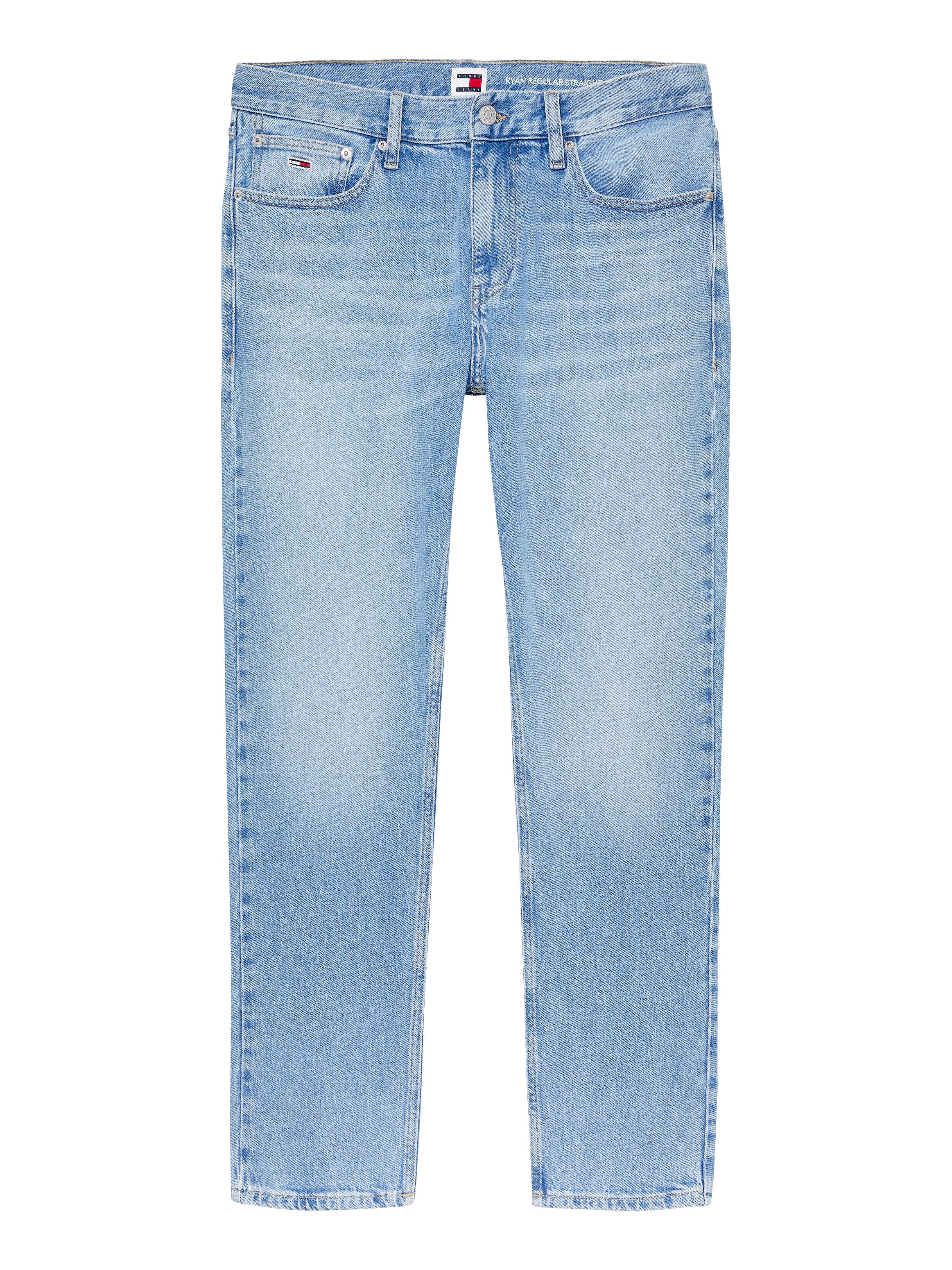 TOMMY JEANS Slim fit jeans RYAN SLIM STRAIGHT met gestempeld logo