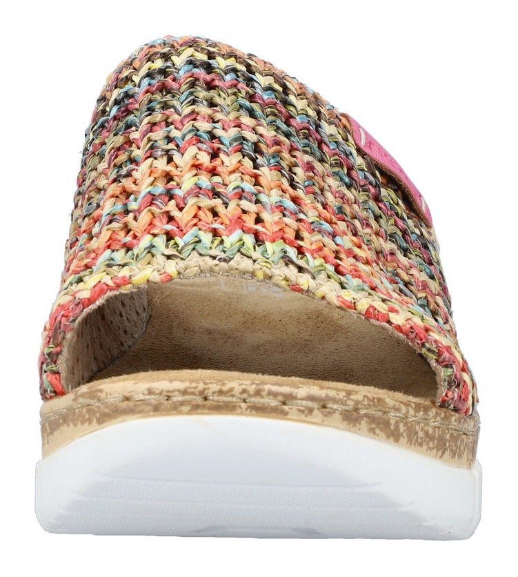 Rieker Slippers sleehak, zomerschoen, slippers in zomerlook