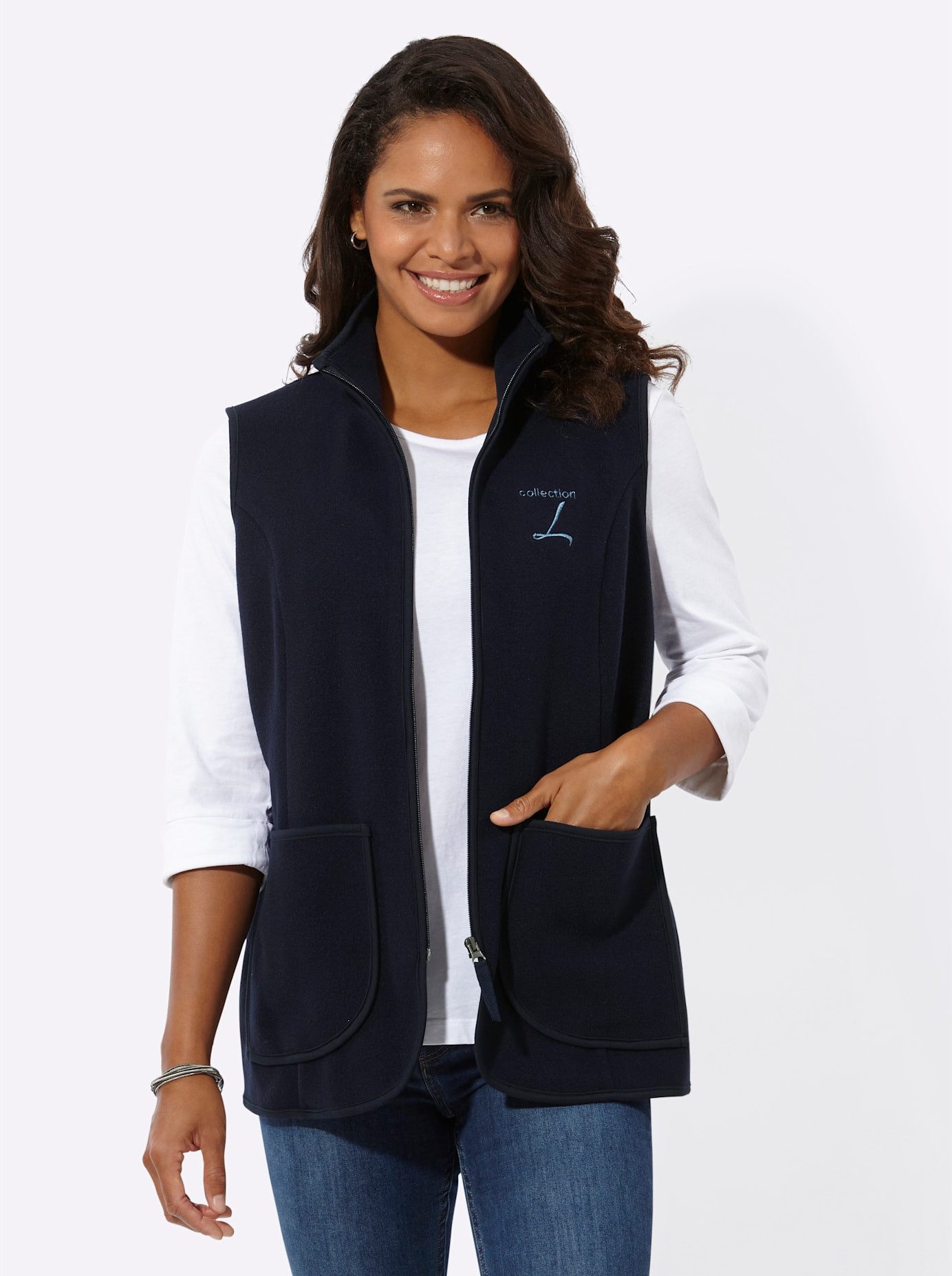 Casual Looks Mouwloos fleecevest