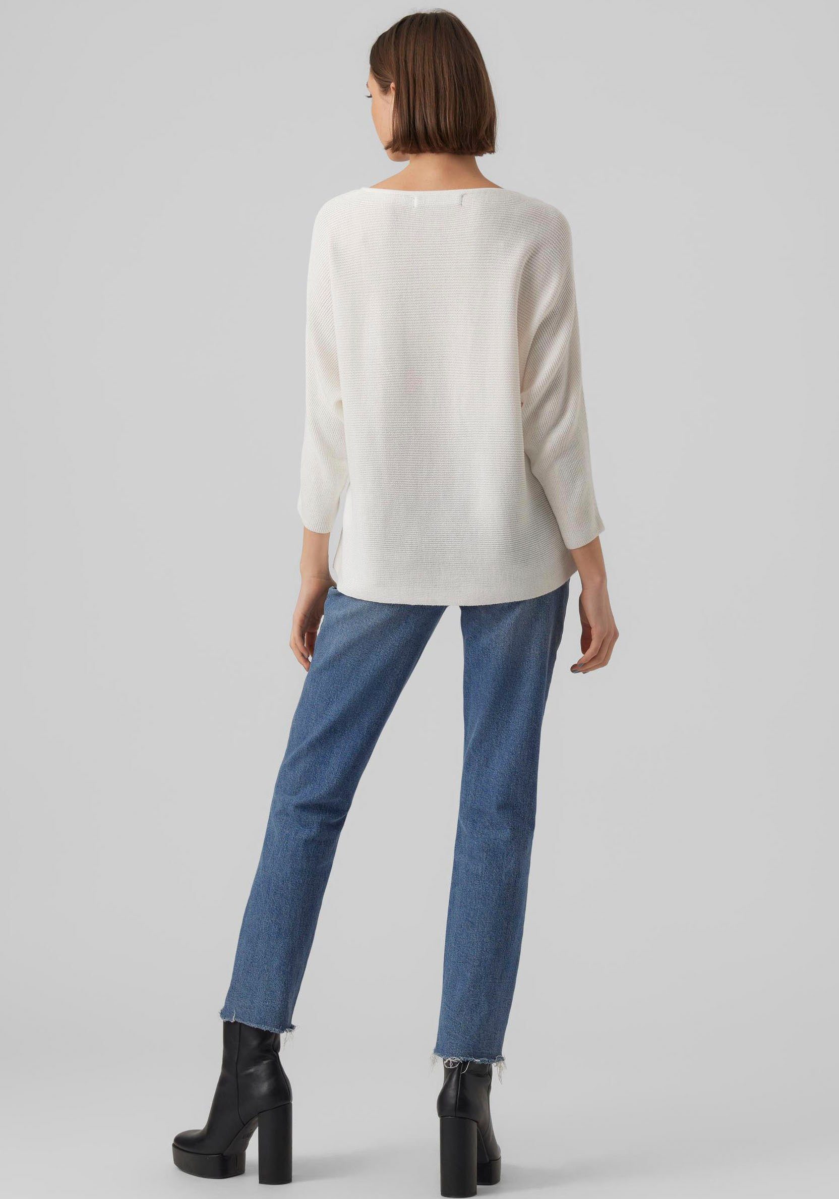 Vero Moda Trui met 3/4-mouwen VMNORA 3/4 BOATNECK BLOUSE NOOS