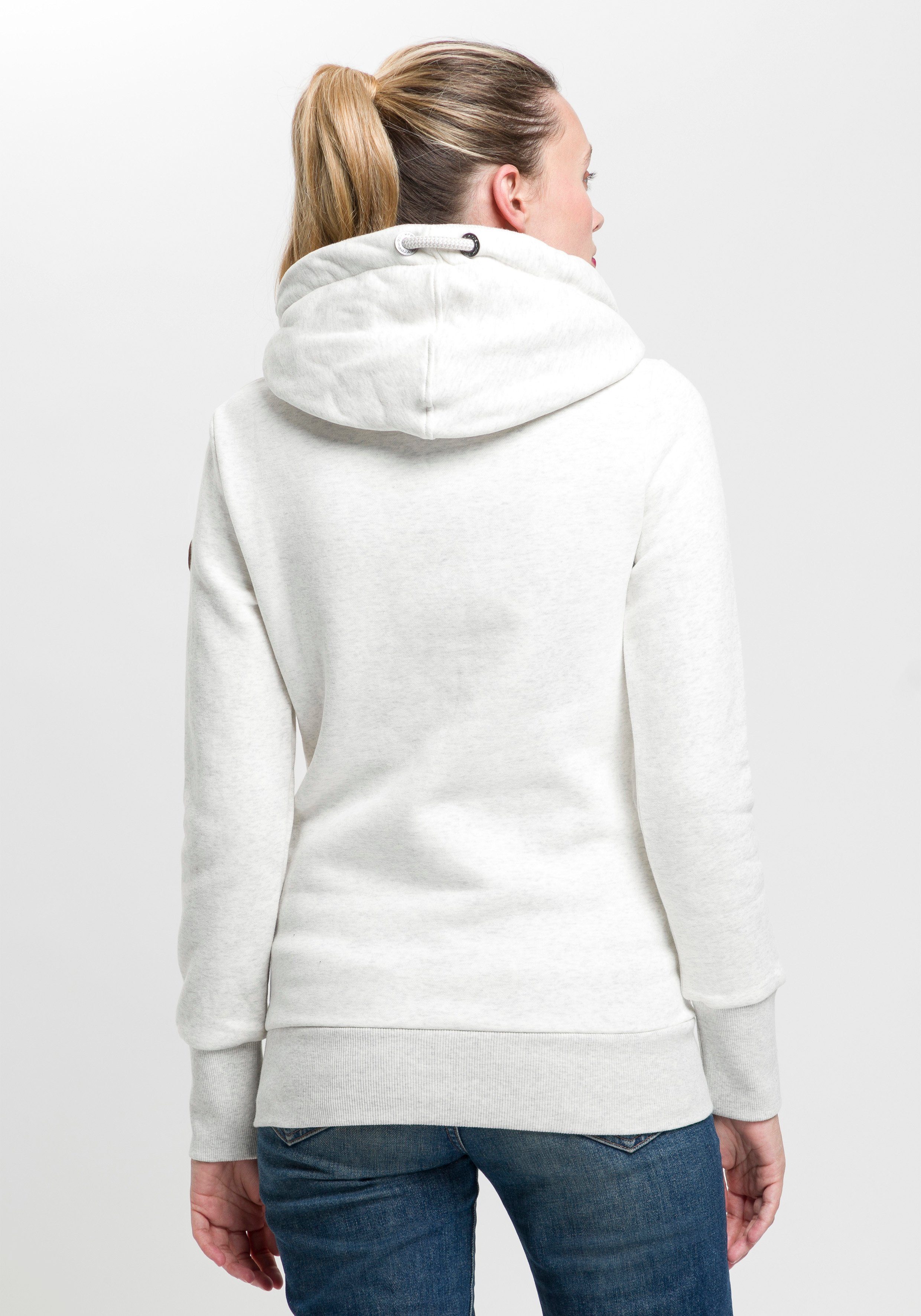 Ragwear Hoodie GRIPYBUTTON Sweater met rustieke koordaccenten