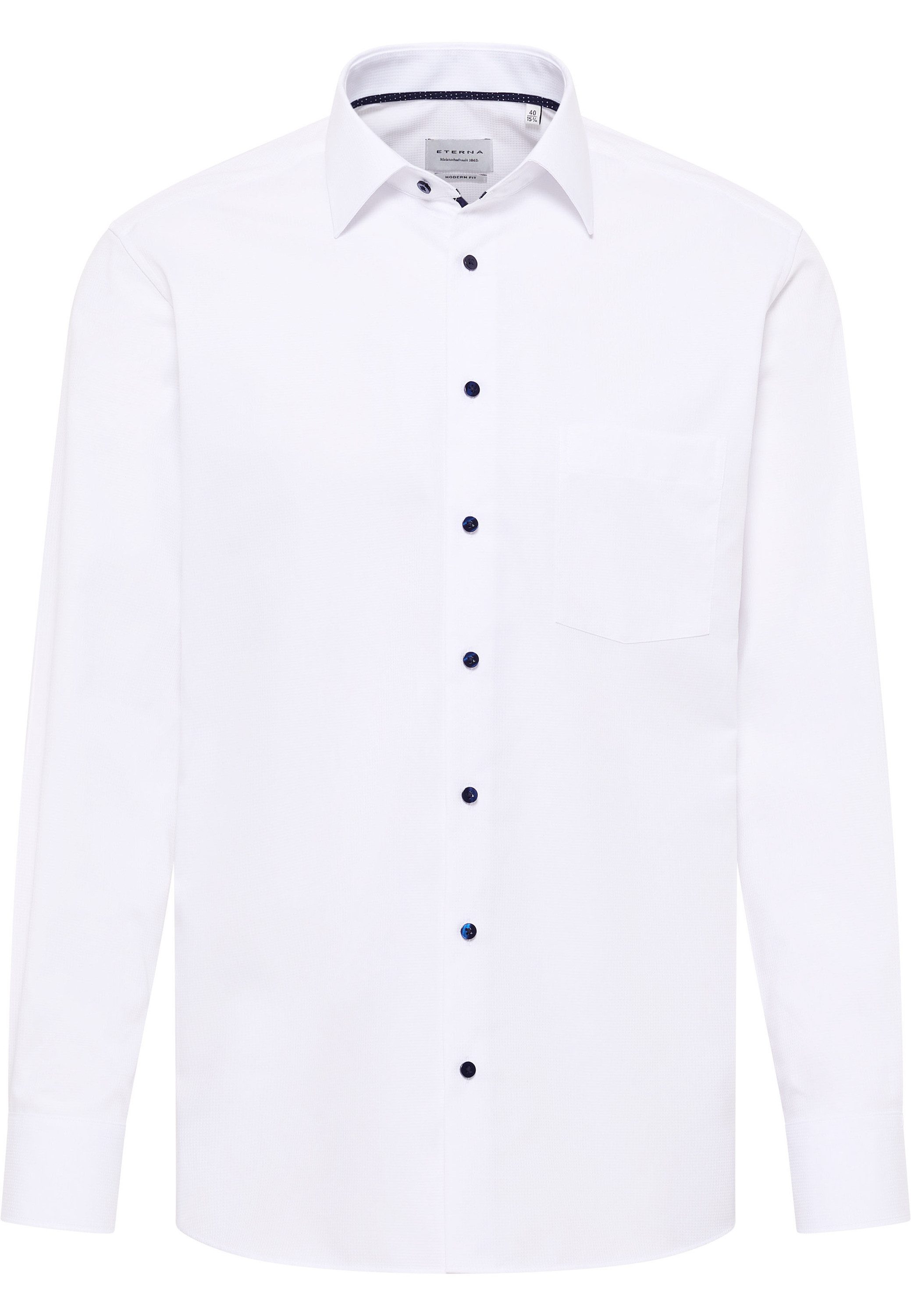 Eterna Overhemd met lange mouwen MODERN FIT NON IRON (strijkvrij)