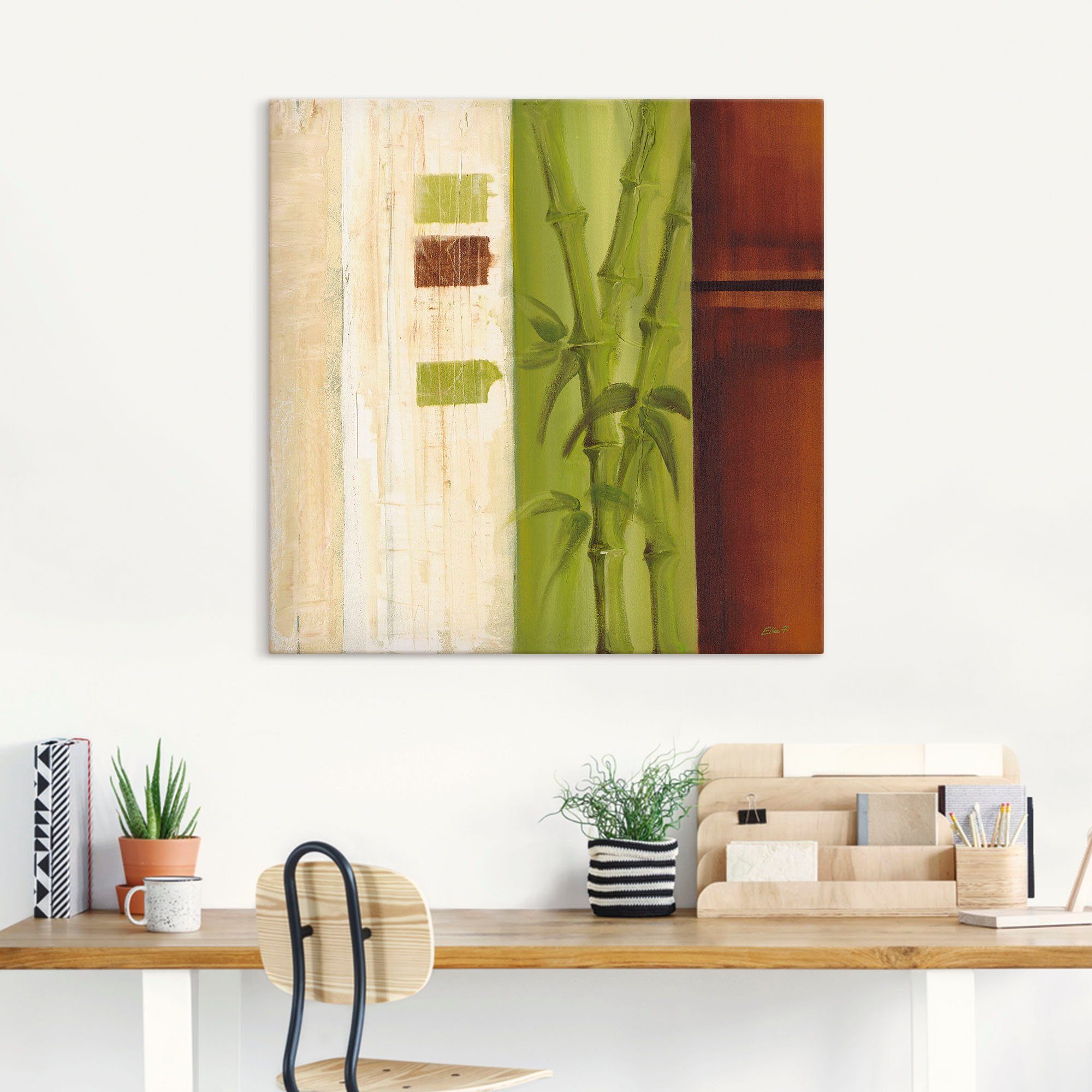 Artland Artprint Bamboe I als artprint van aluminium, artprint op linnen, muursticker of poster in verschillende maten