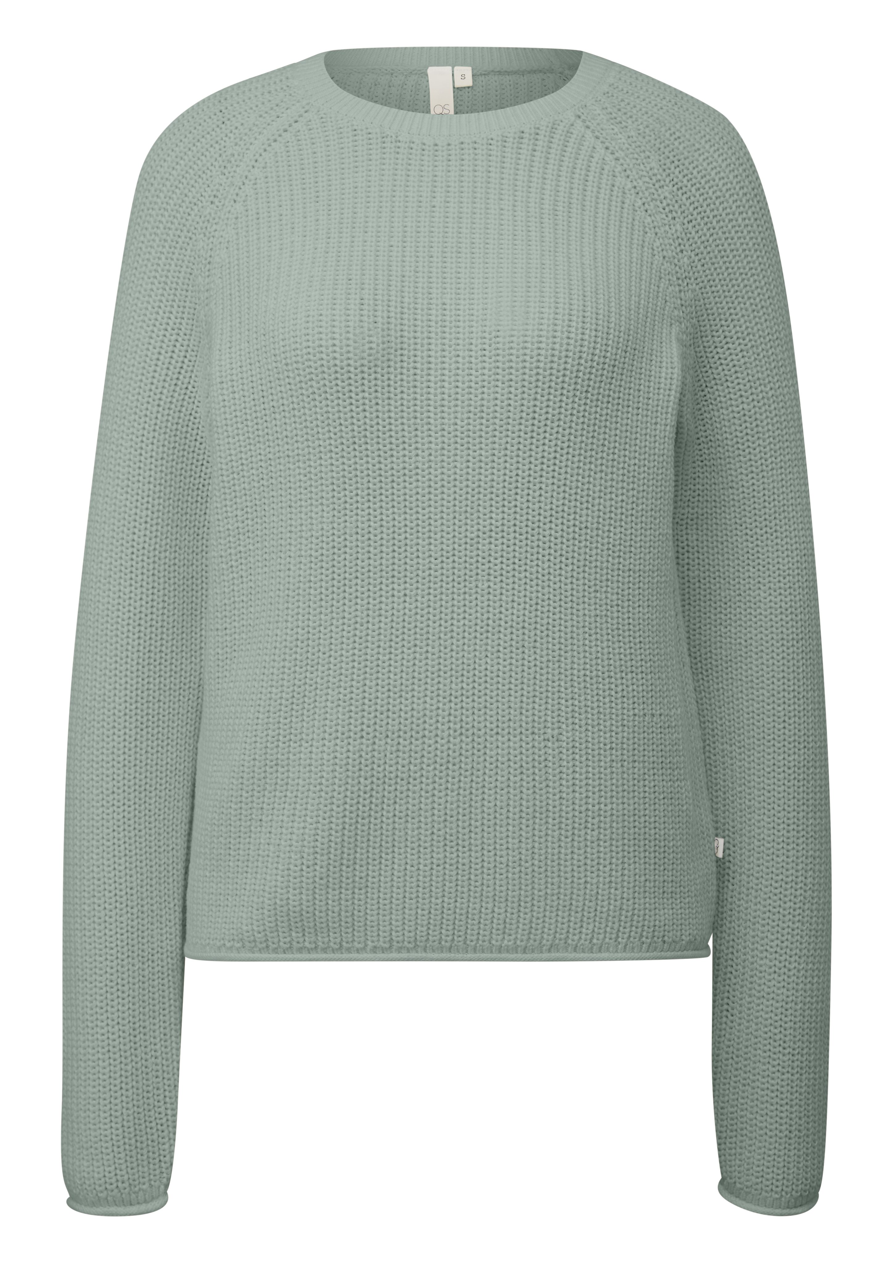 Q S designed by Gebreide trui met een ronde hals