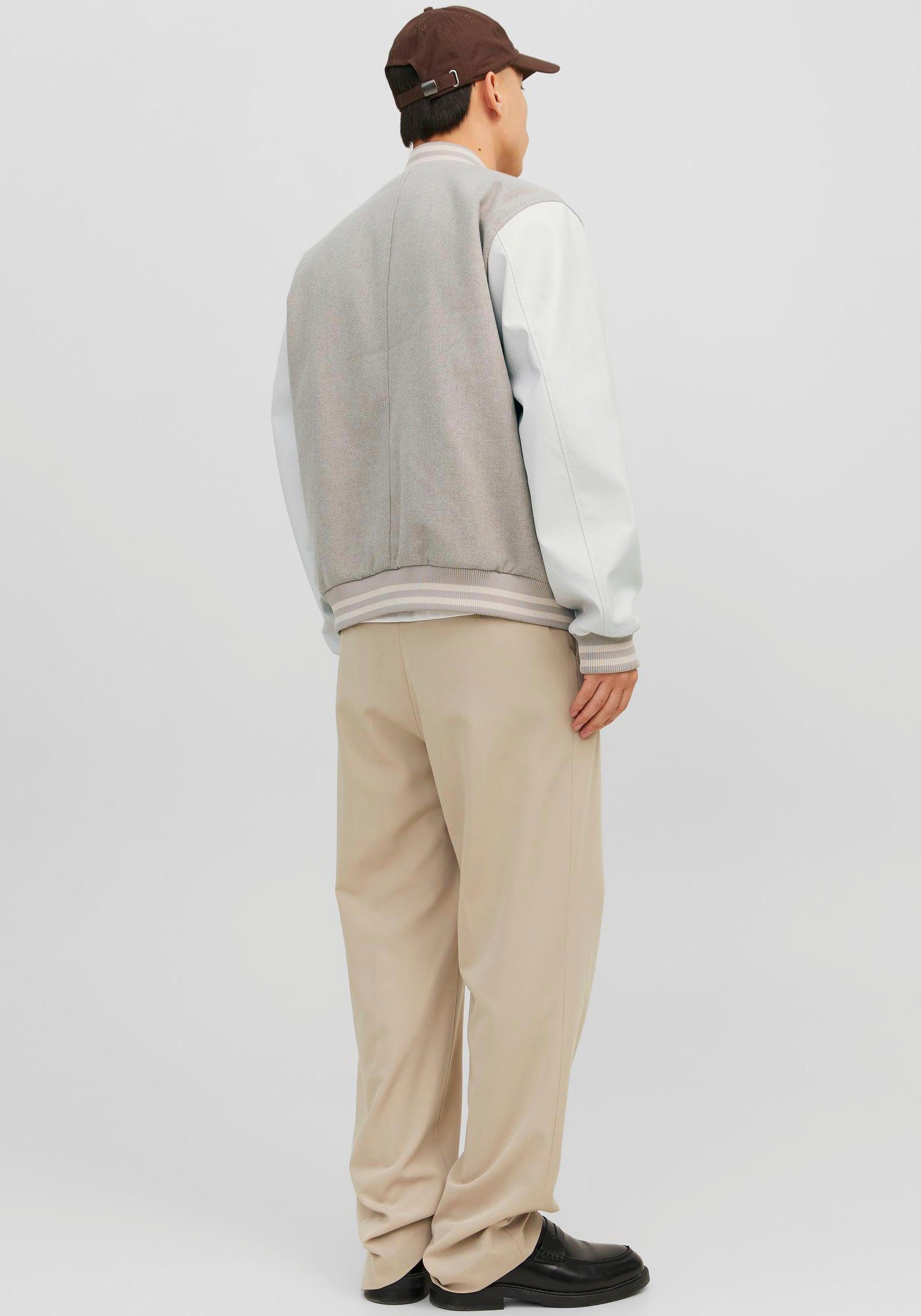 Jack & Jones Jack in collegestijl JORCOLLEGE WOOL BLEND BOMBER NOOS