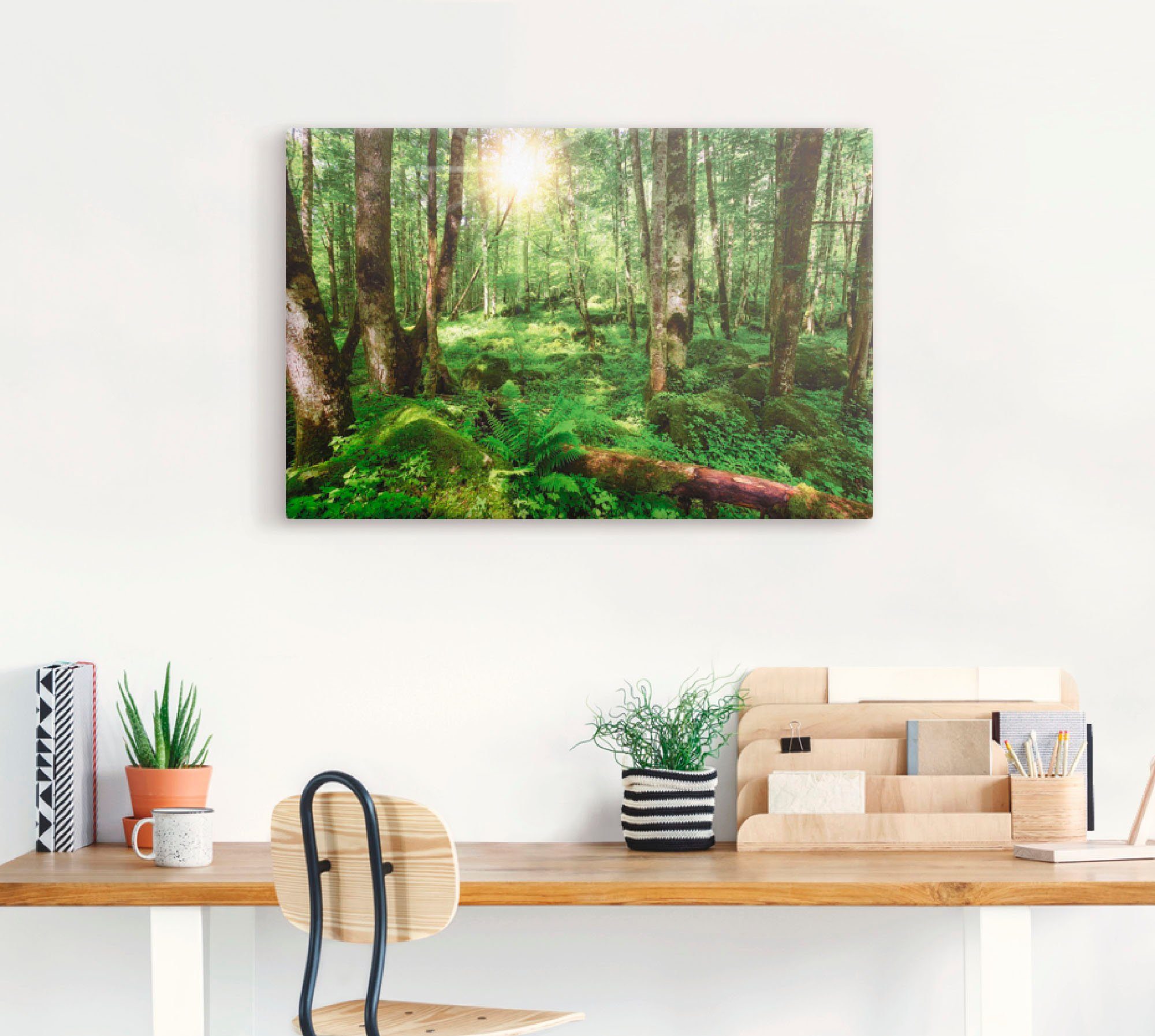 Artland Artprint Bos als artprint op linnen, poster, muursticker in verschillende maten