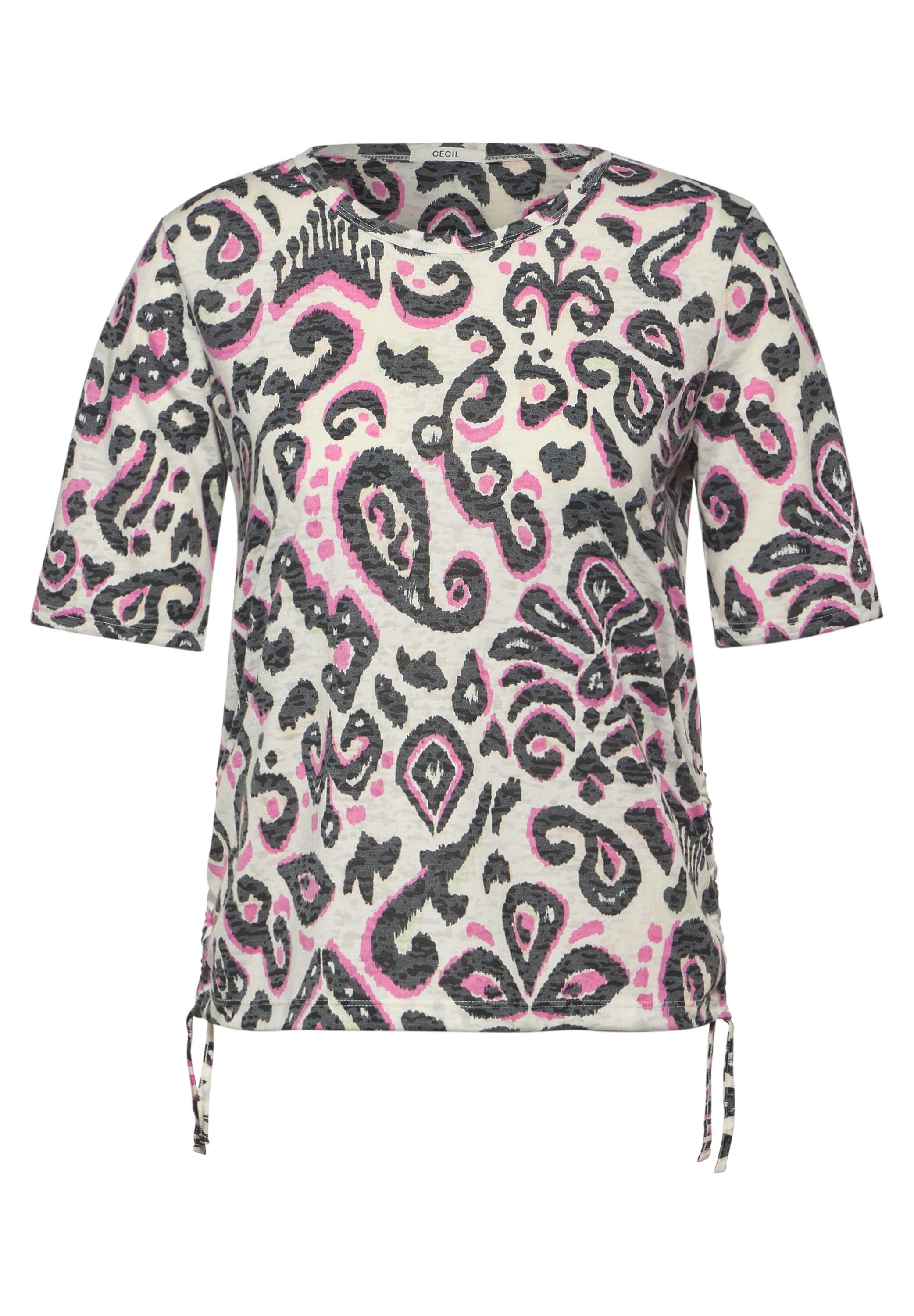 Cecil T-shirt met burnout-look