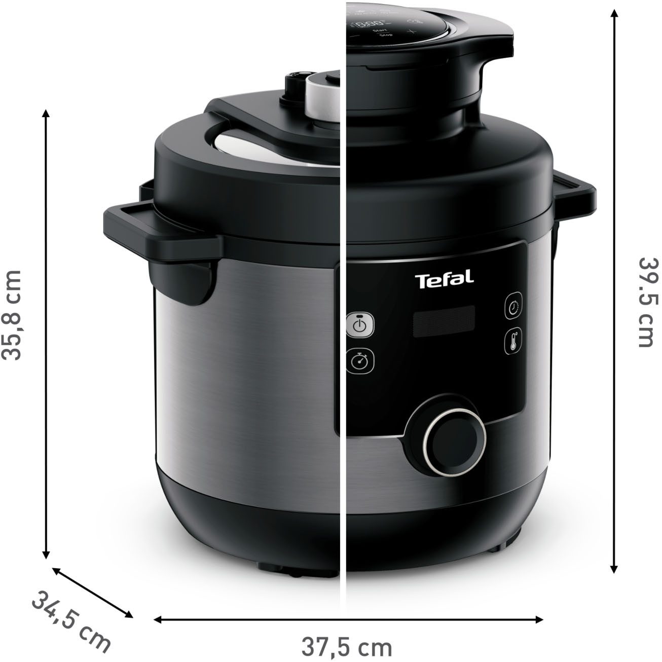 Tefal Multi-cooker CY7788 Turbo Cuisine & Fry Snelkookfunctie, 10 aut. kookprogramma's, 4 extra Crisp programma’s