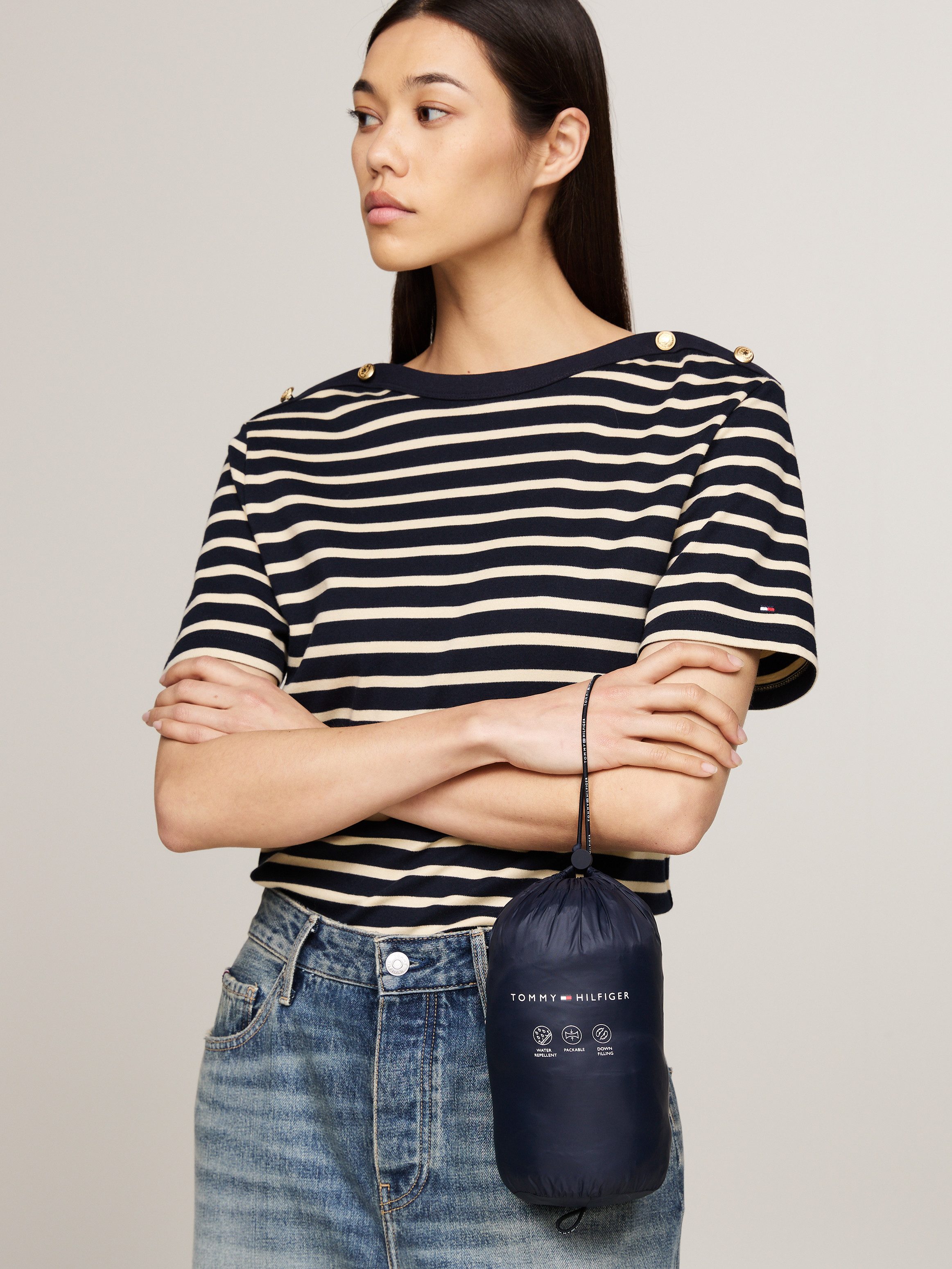 Tommy Hilfiger Gewatteerde jas met geborduurd logo