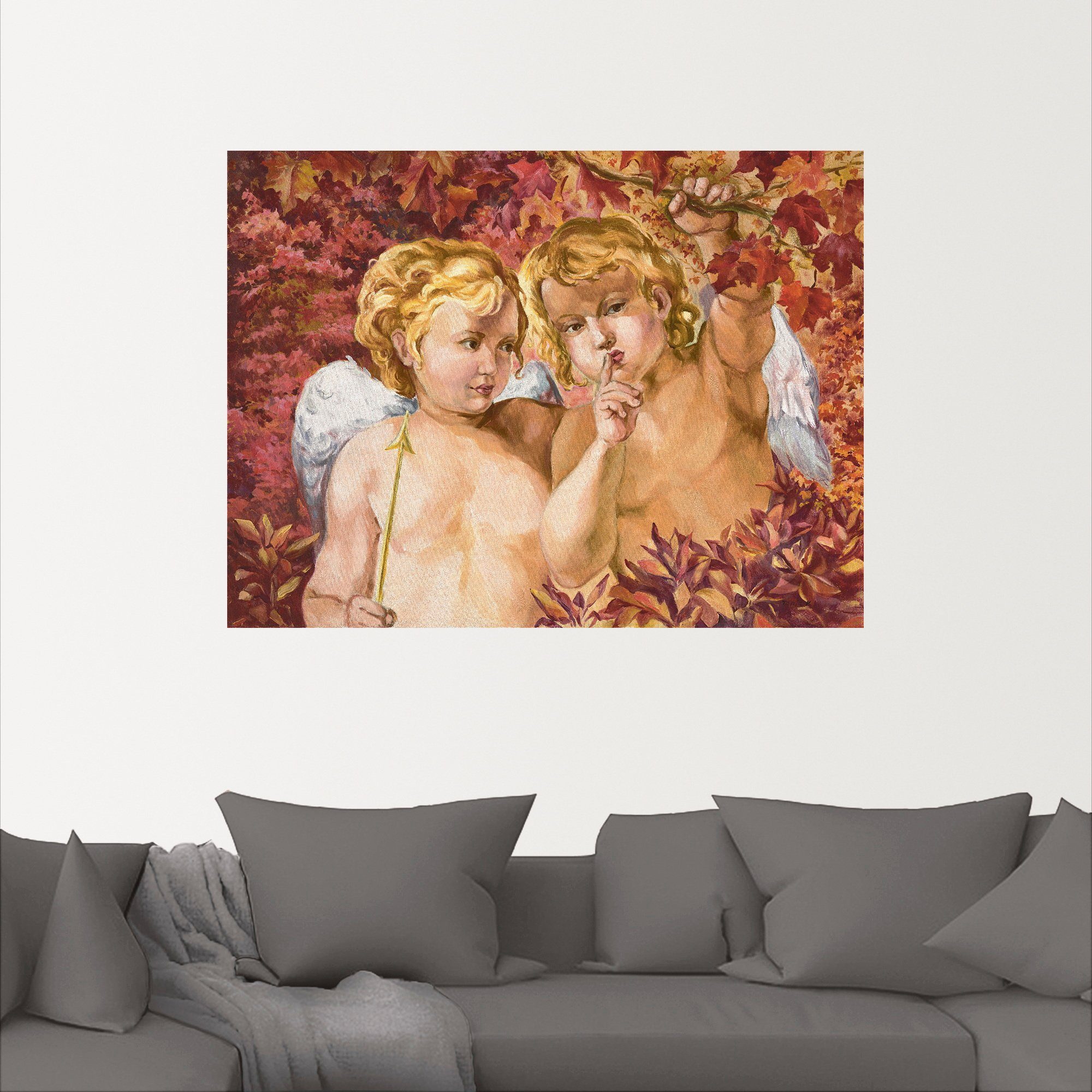 Artland Artprint Engel in het bos als poster, muursticker in verschillende maten
