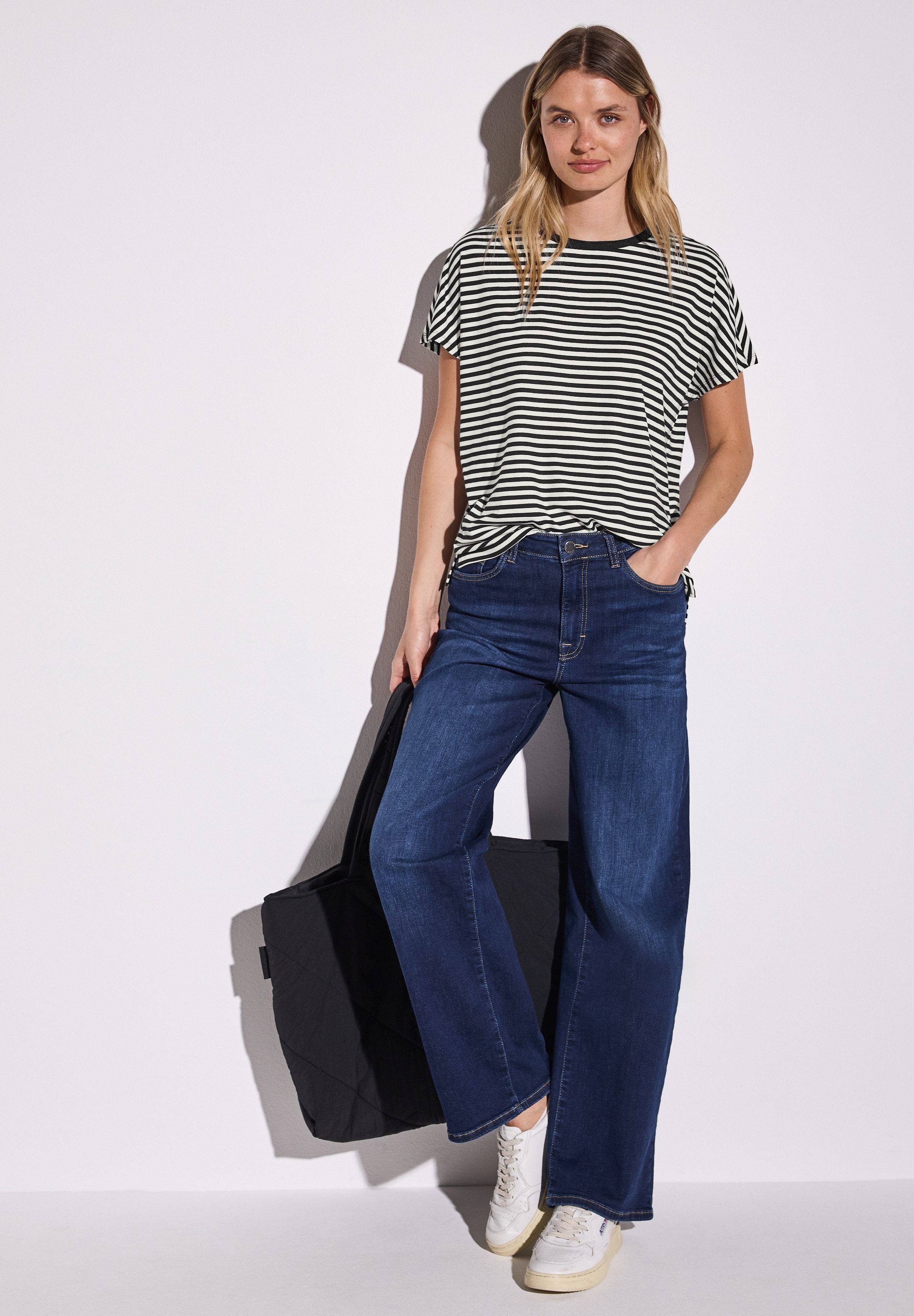 STREET ONE T-shirt Style Crista met streepmotief