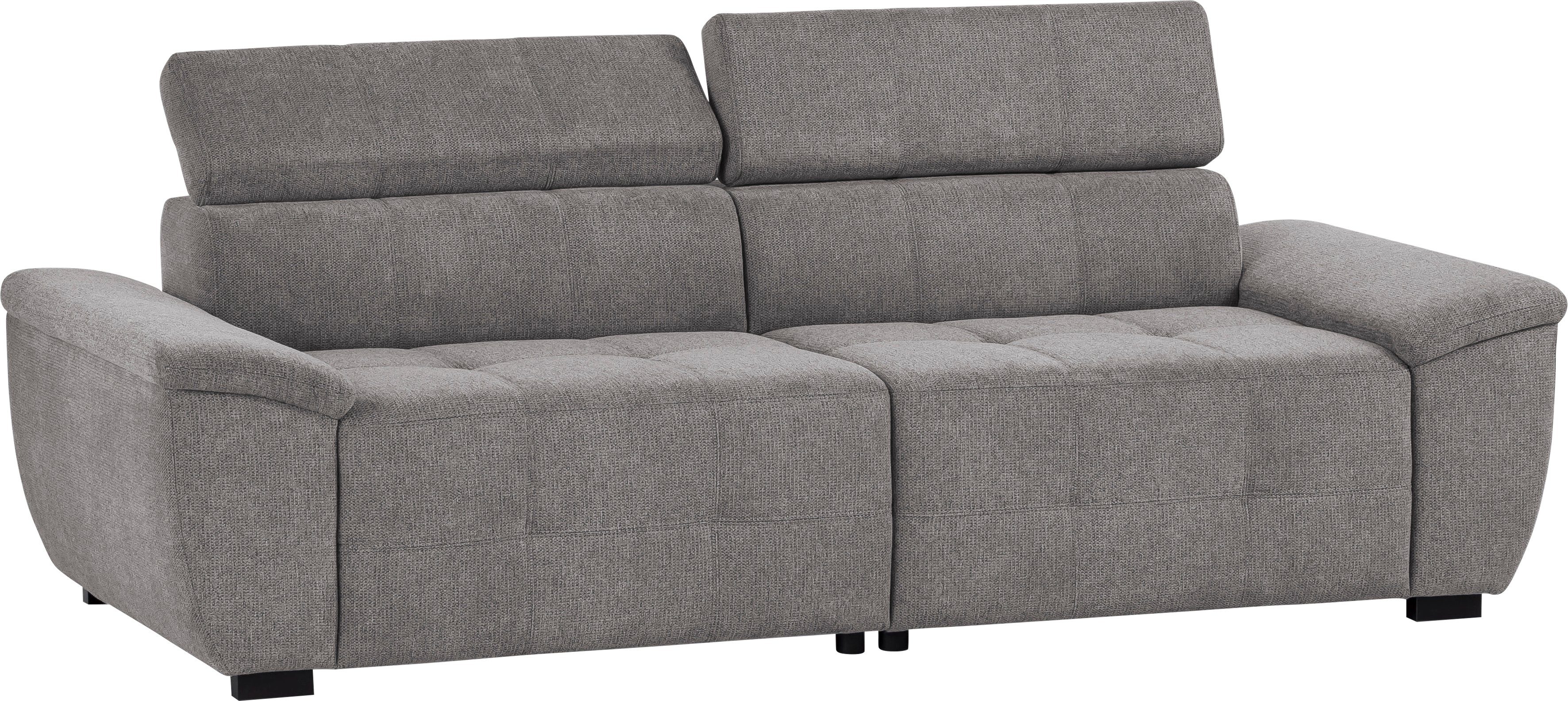 exxpo - sofa fashion Megabank Exxpo MAVERICK, zachte bekleding, hoog zitcomfort incl. verstelbare hoofdsteunen, complexe detailafwerking