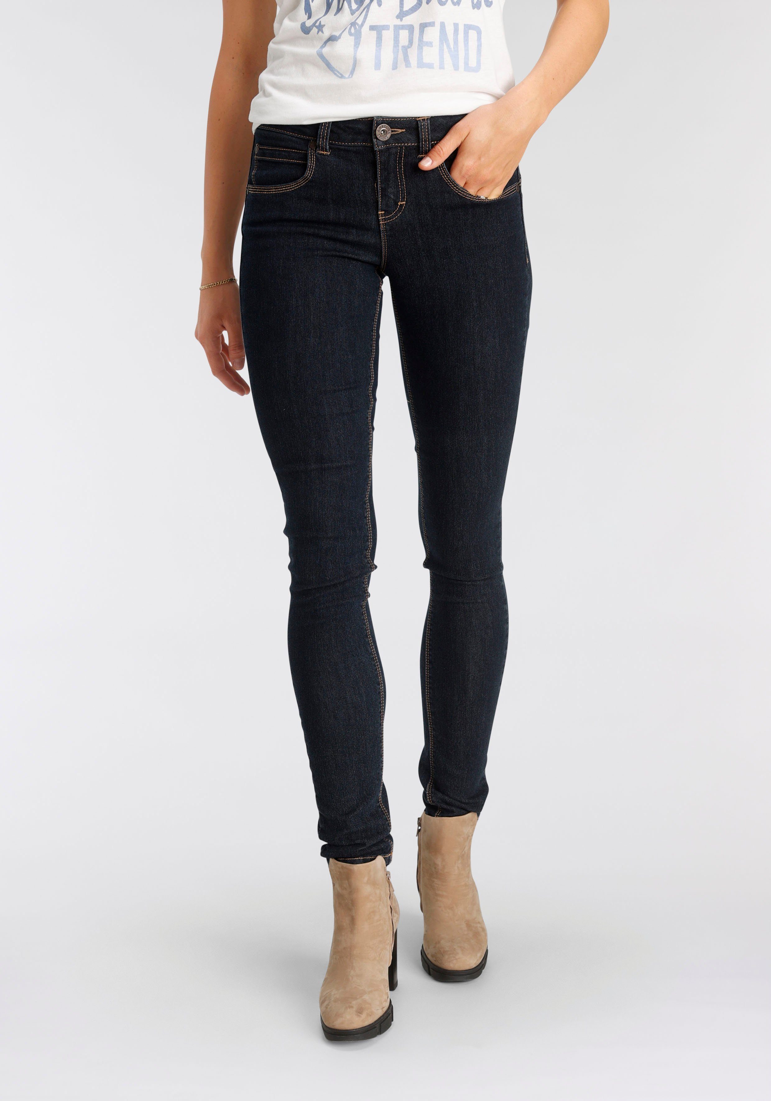 Arizona Skinny fit jeans Shaping skinny pasvorm, normale taille, in stretchkwaliteit, used-look