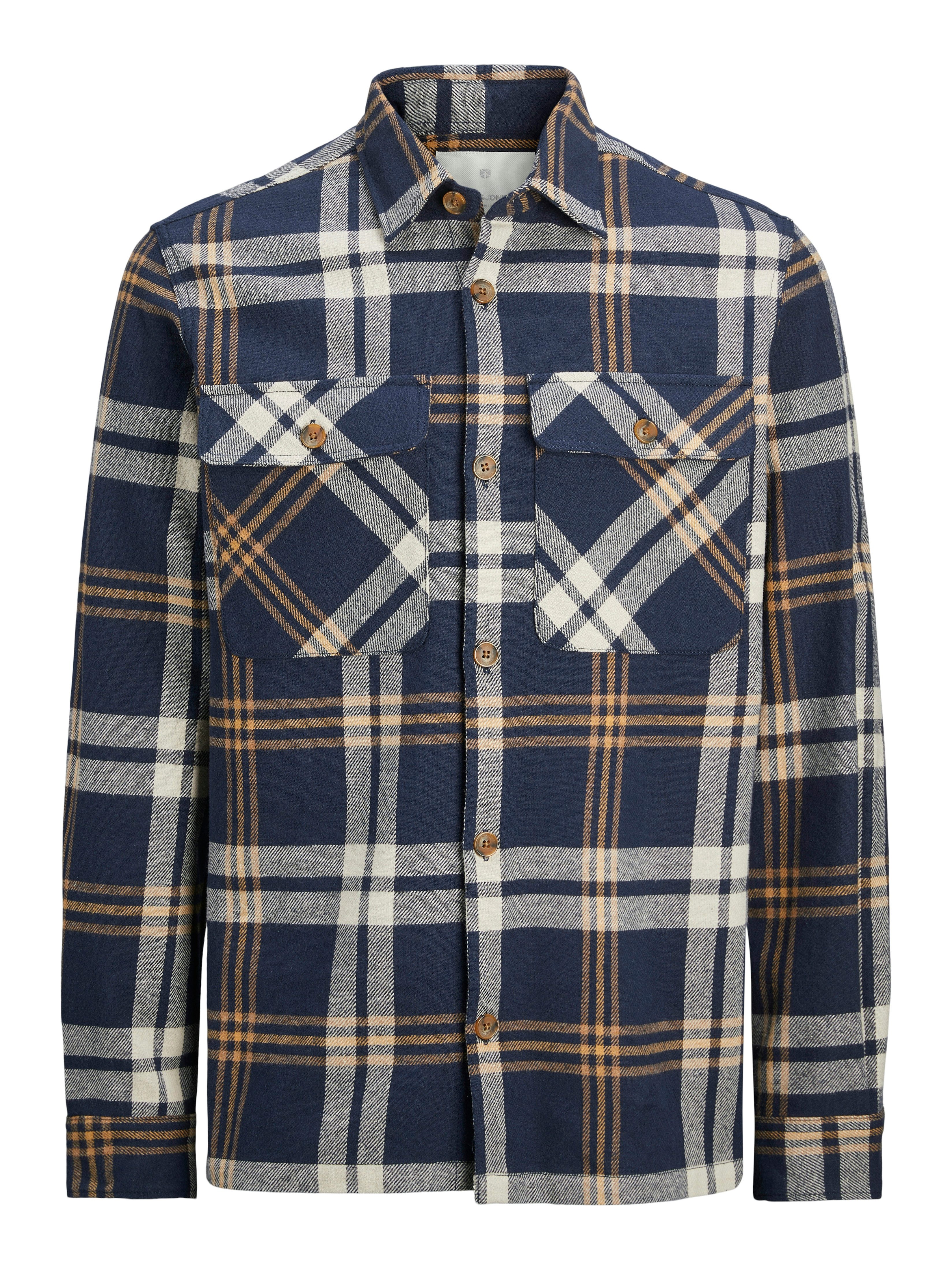Jack & Jones Overhemd met lange mouwen JPRRAYMOND MELANGE CHECK LS OVERSHIRT SN
