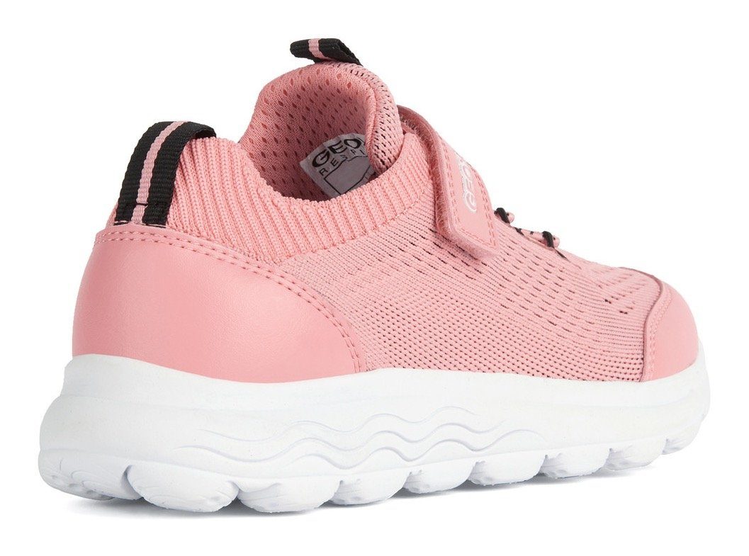 Geox Sneakers J SPHERICA GIRL met elastische inzet, vrijetijdsschoen, lage schoen, veterschoen