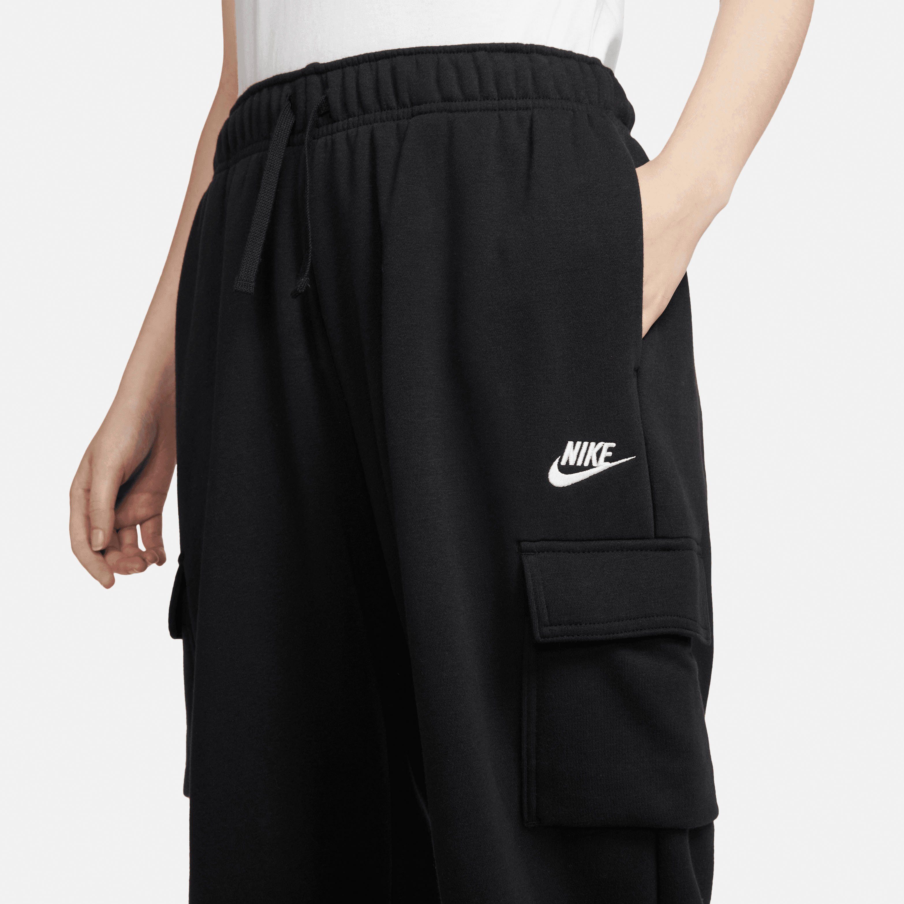 Nike Sportswear Joggingbroek Club Fleece Women's Mid-Rise Oversized Cargo Sweatpants