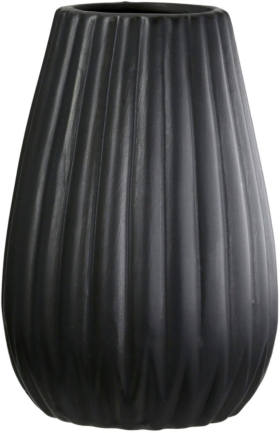 Casablanca by Gilde Tafelvaas 2-delig set vaas Piega zwart H.17 cm (1 stuk)