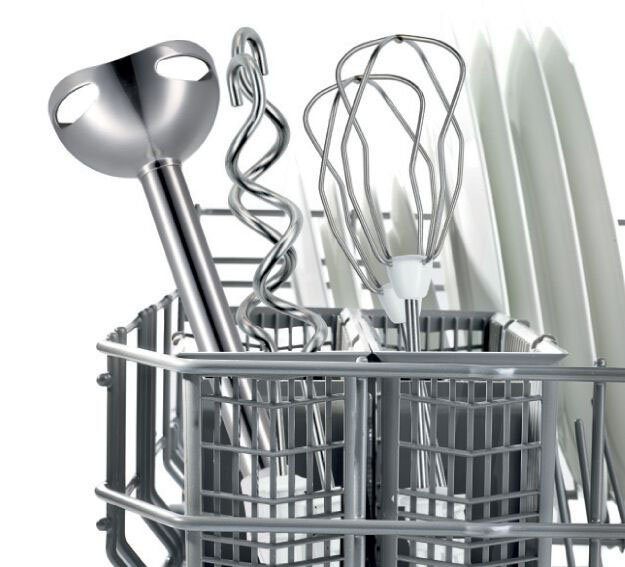 BOSCH Handmixer ErgoMixx MFQ36470, roestvrijstalen garde/kneedhaken, mixvoet, 5 standen, wit