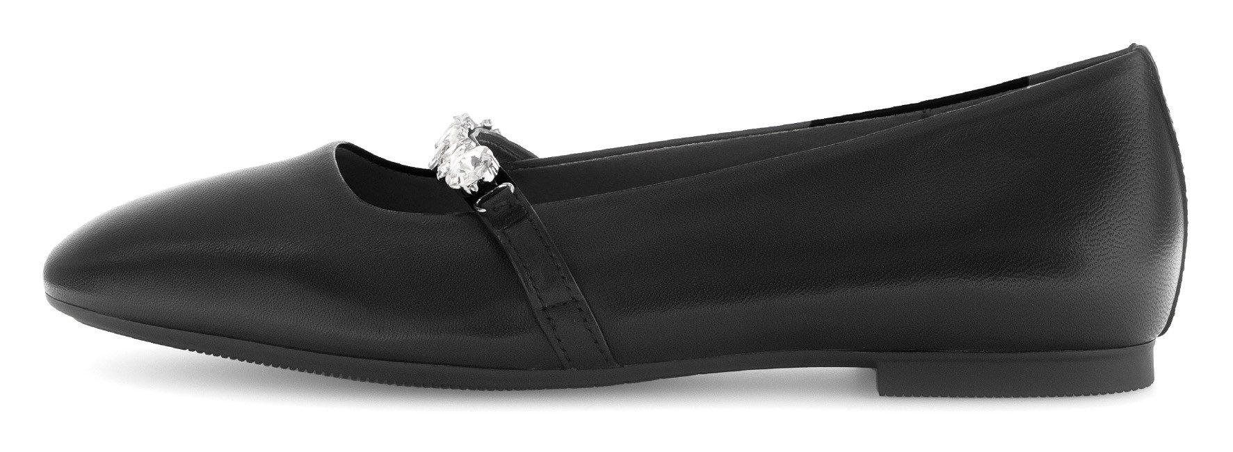 Gabor Ballerina's , blockhak, comfort schoen, flats met fonkelende sierstenen