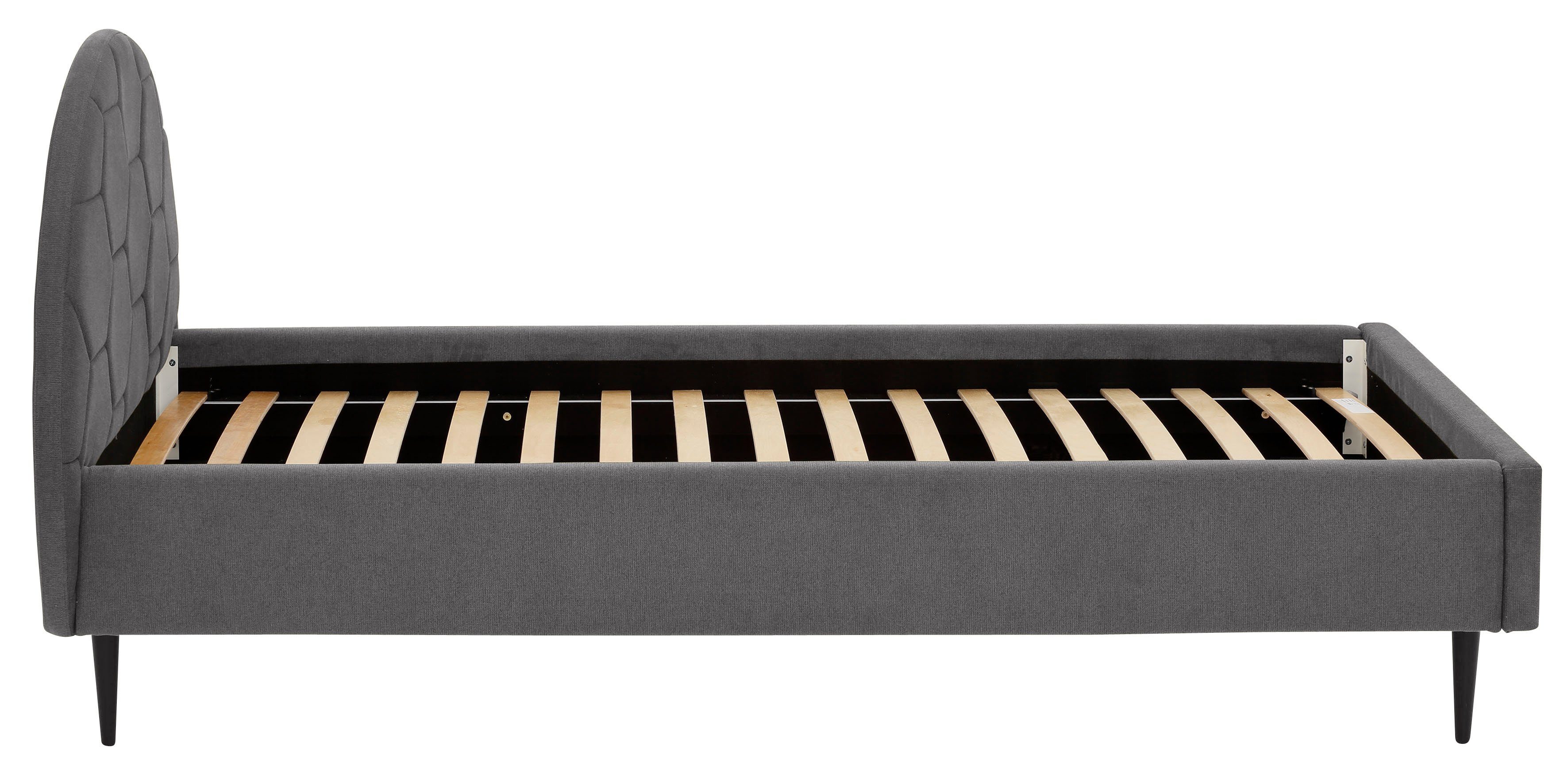 Lüttenhütt Gestoffeerd bed Gebko prettig bekleed hoofdbord met decoratief honingraatmotief
