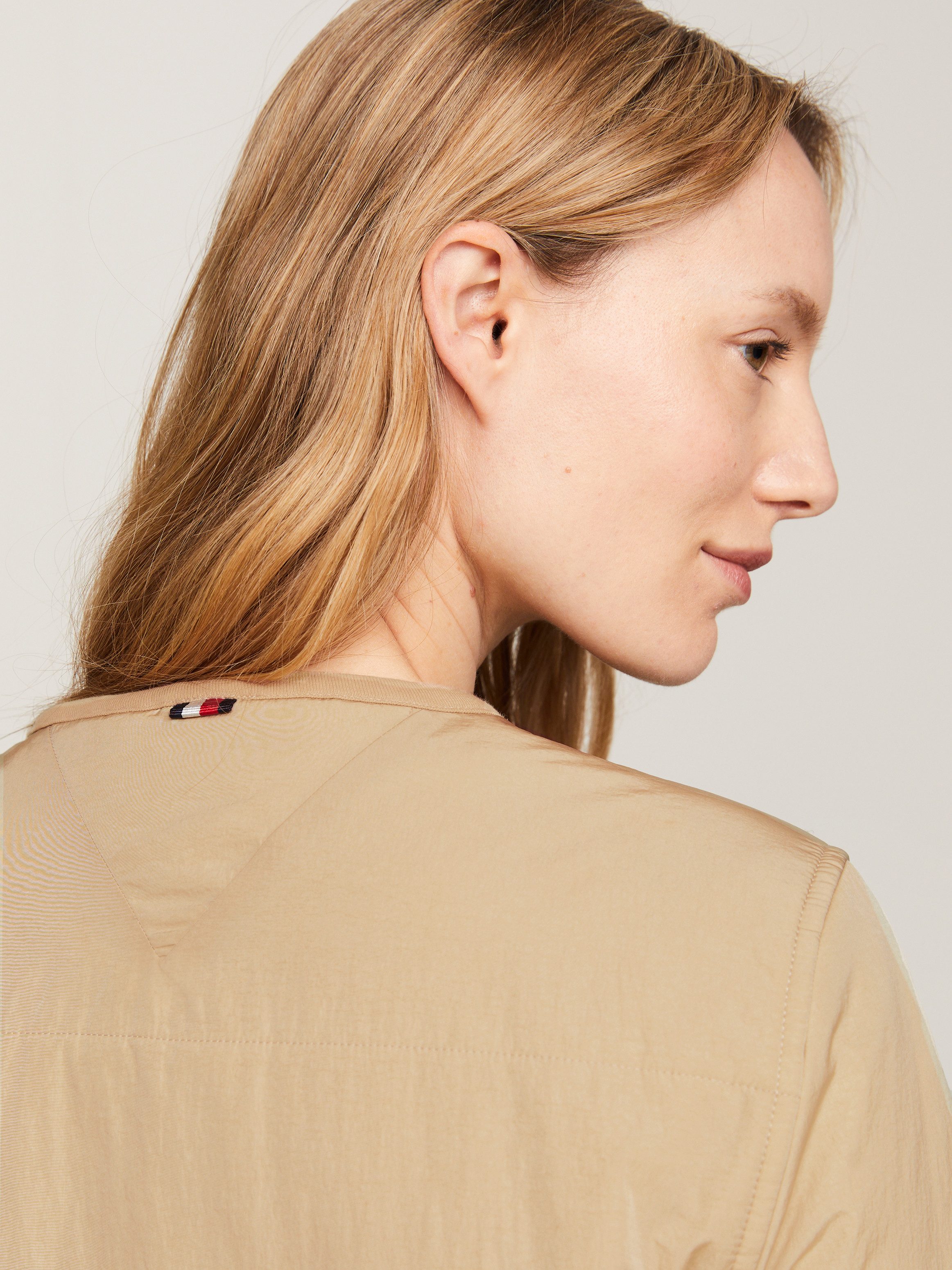Tommy Hilfiger Gewatteerde jas JERSEY LINED JACKET met tommy jeans-merklabel