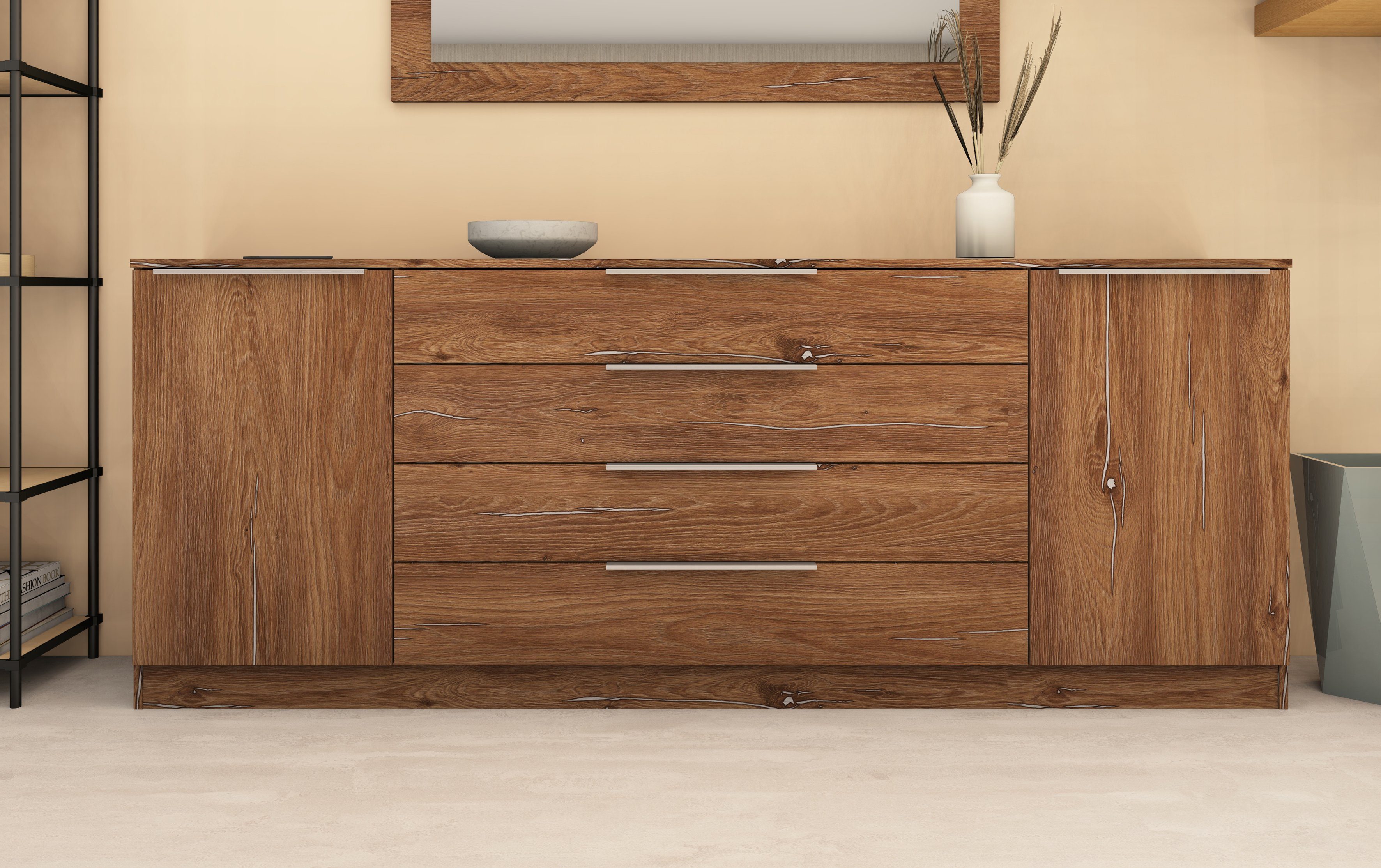 borchardt Möbel Kast Oliva Breedte 200 cm, met 4 lades