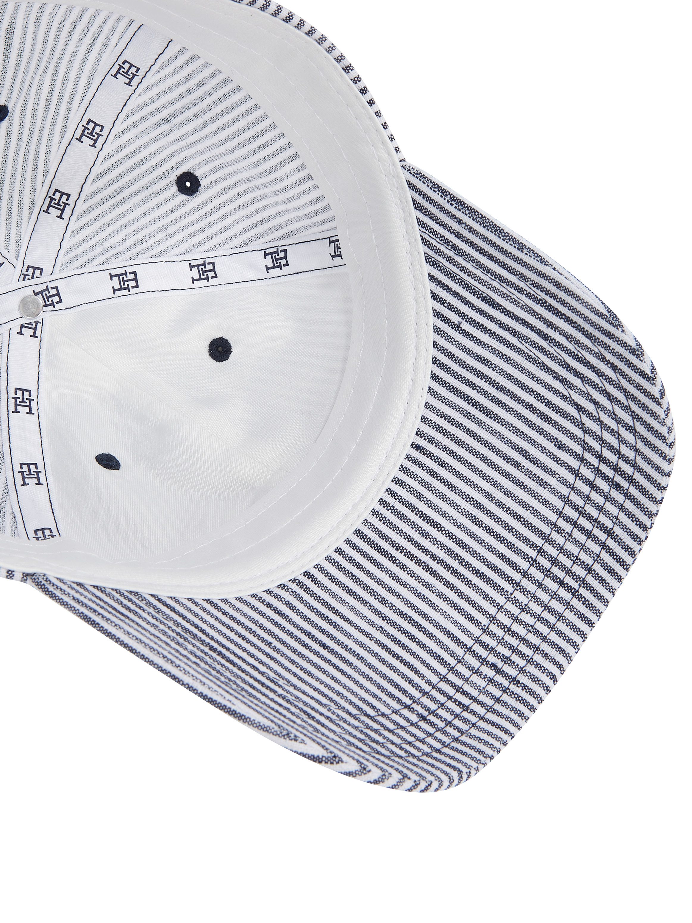 Tommy Hilfiger Baseball pet TH PREMIUM BEACH CAP Merklogo-embleem van metaal, flexibel verstelbaar UNISEX