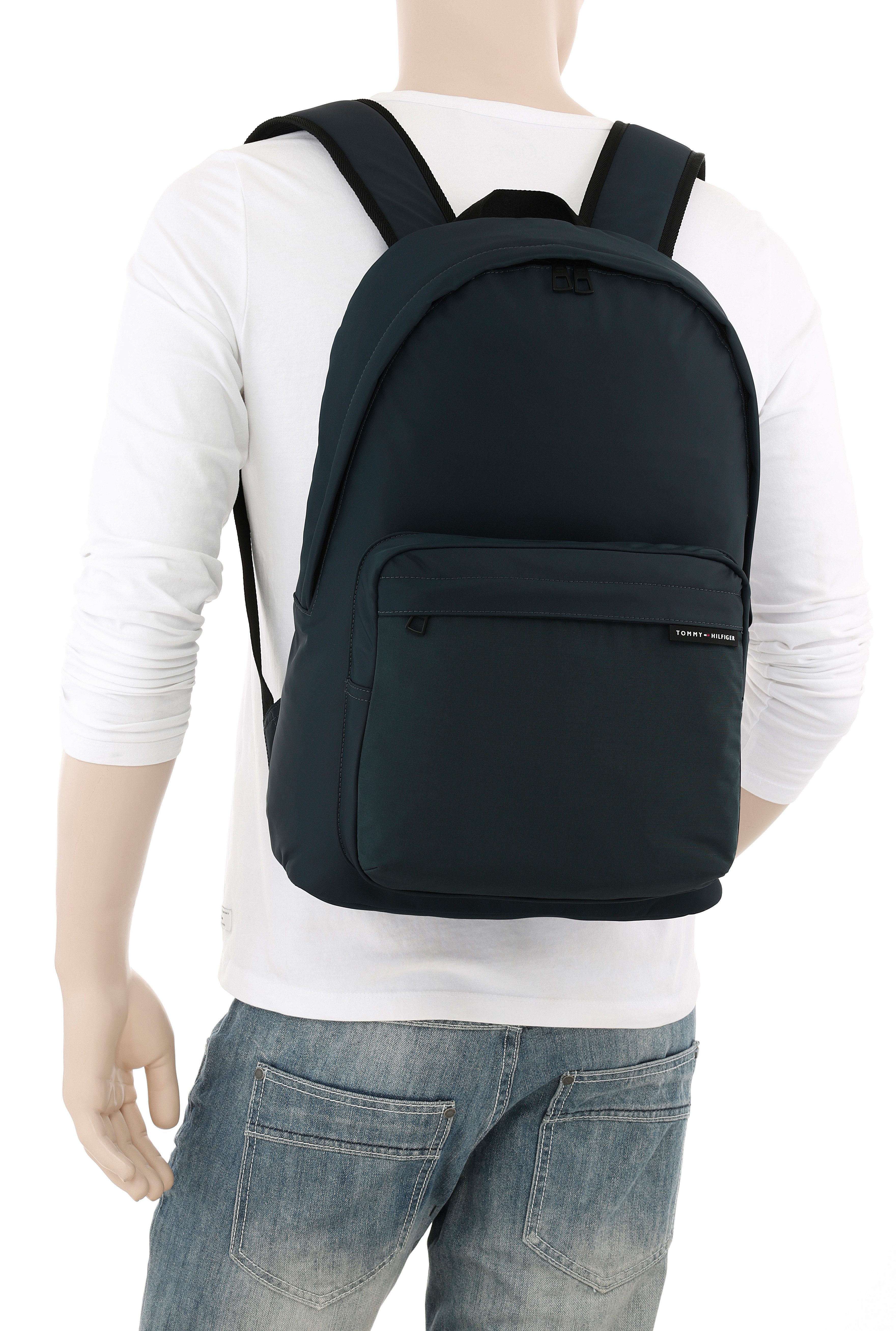 Tommy Hilfiger Rugzak TH ELEMENT REPREVE BACKPACK , mann vrijetijds rugzak, vrijetijds tas met twee binnenvakken