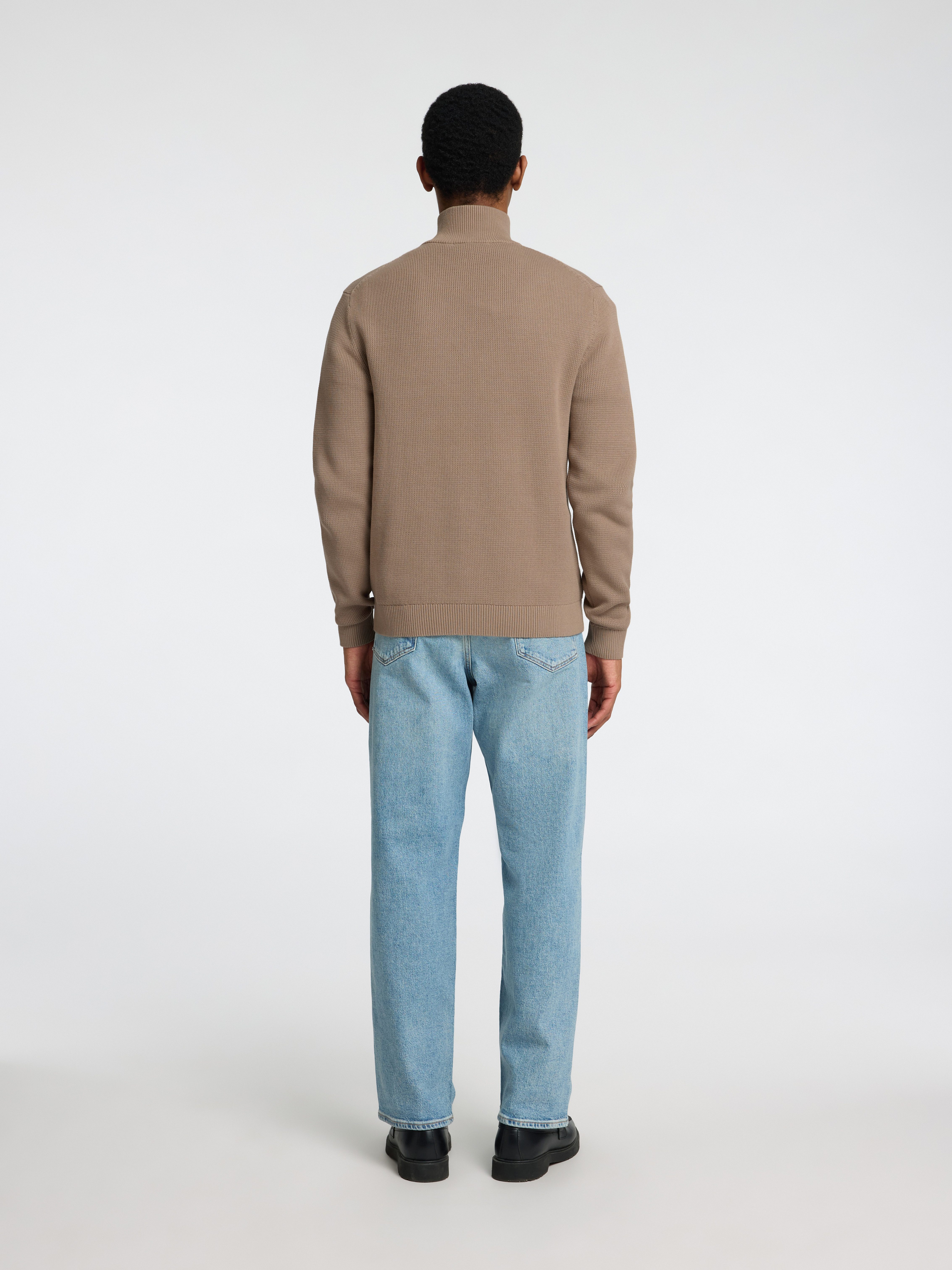 SELECTED HOMME Schipperstrui SLHDANE LS KNIT STRUCTURE HALF ZIP NOOS