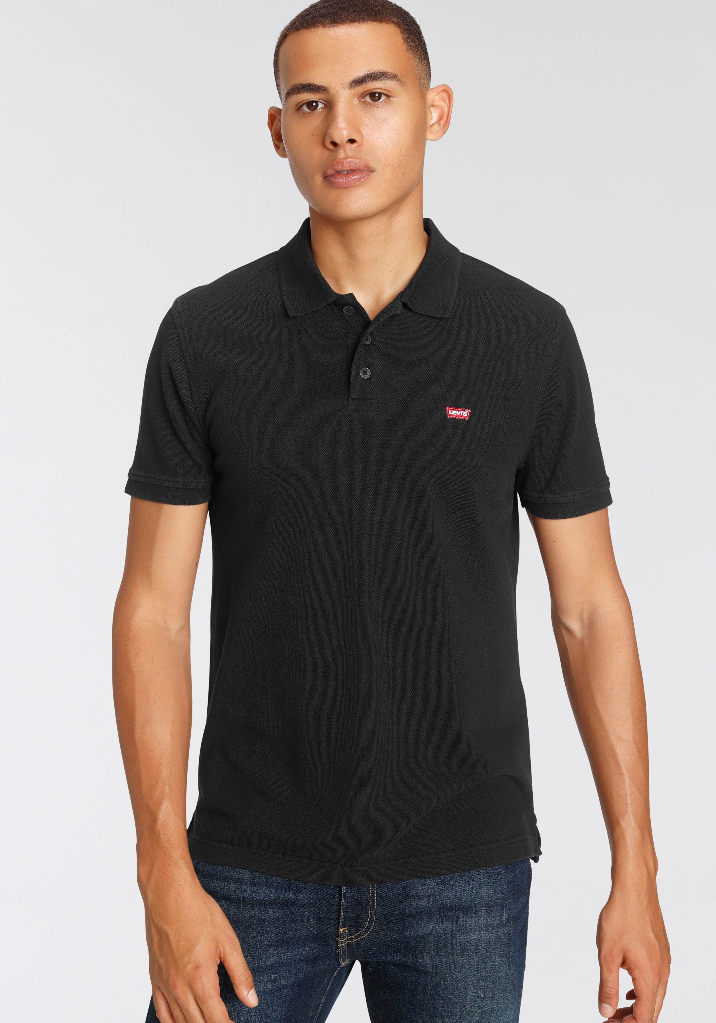 Levi's Poloshirt LE NEW LEVIS HM POLO met klein batwing-logo heren poloshirts maat XL zwart