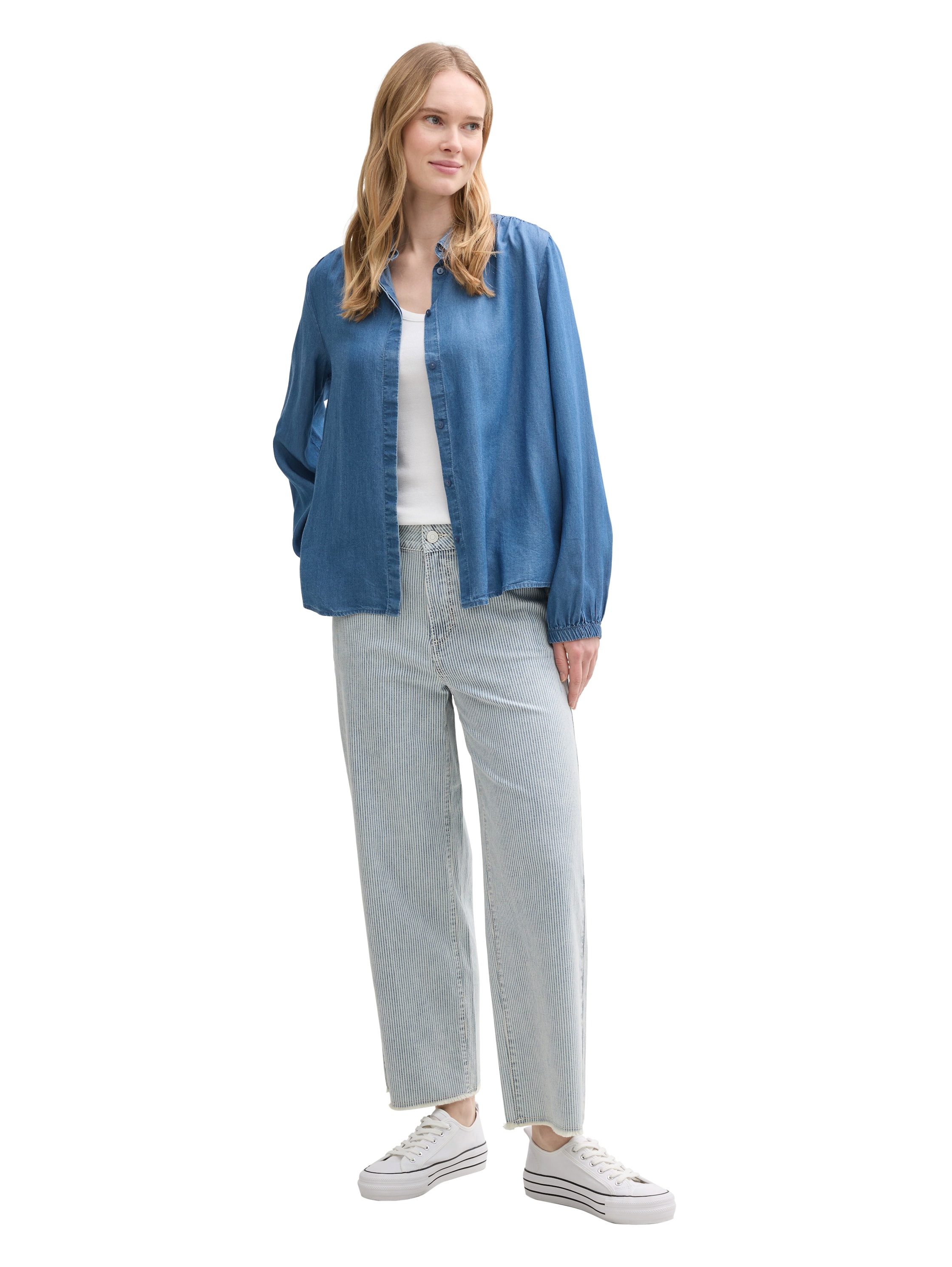 Tom Tailor Overhemdblouse met kentkraag